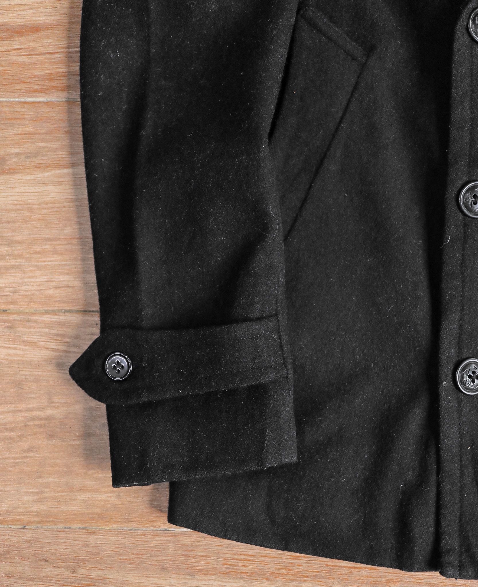 12.06.24 - VTG DOUBLE BREASTED WOOL COAT JACKET - 6RAGEBLUE