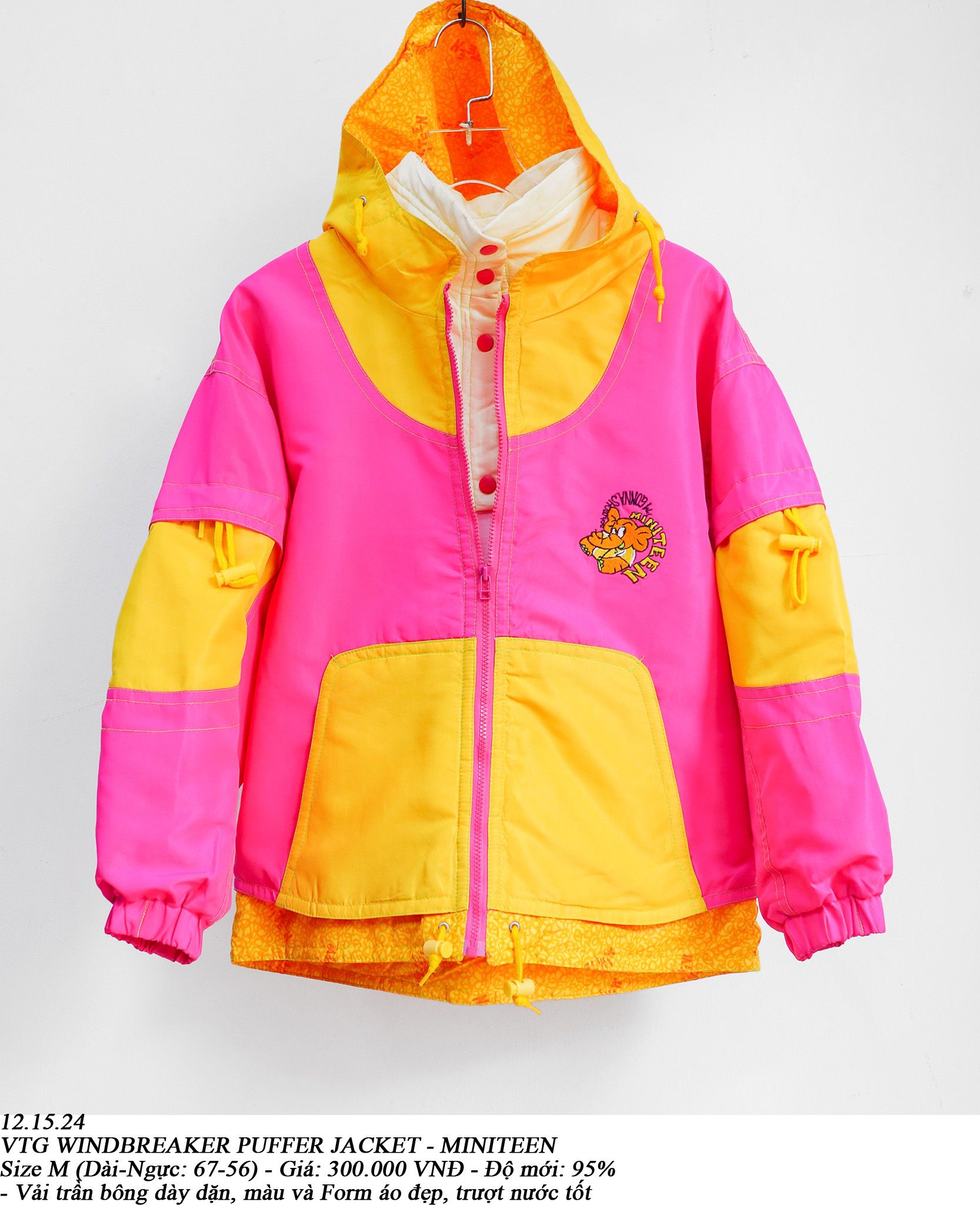 12.15.24 - VTG WINDBREAKER PUFFER JACKET - MINITEEN