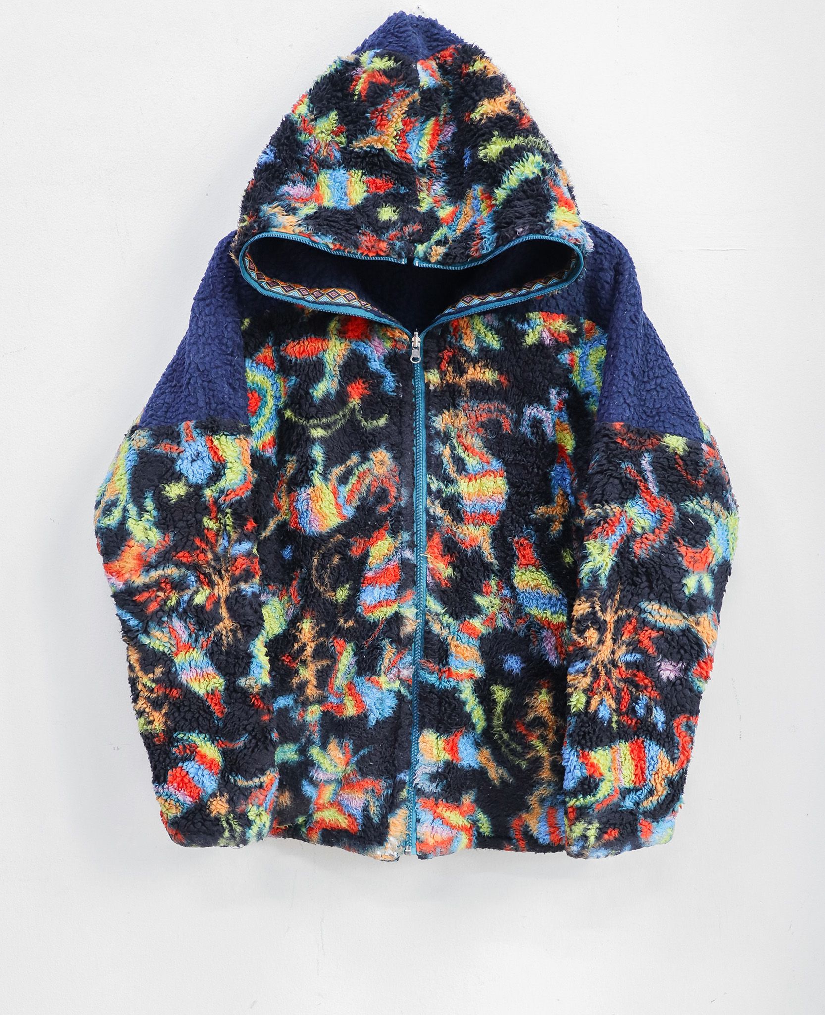 12.11.24 - VTG FLEECE REVERSIBLE ZIP UP HOODIE