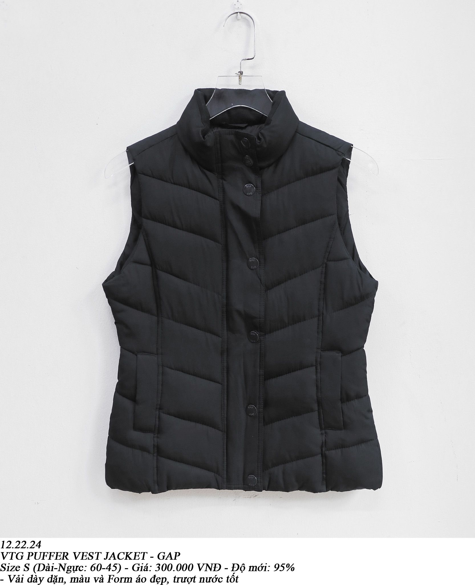12.22.24 - VTG PUFFER VEST JACKET - GAP
