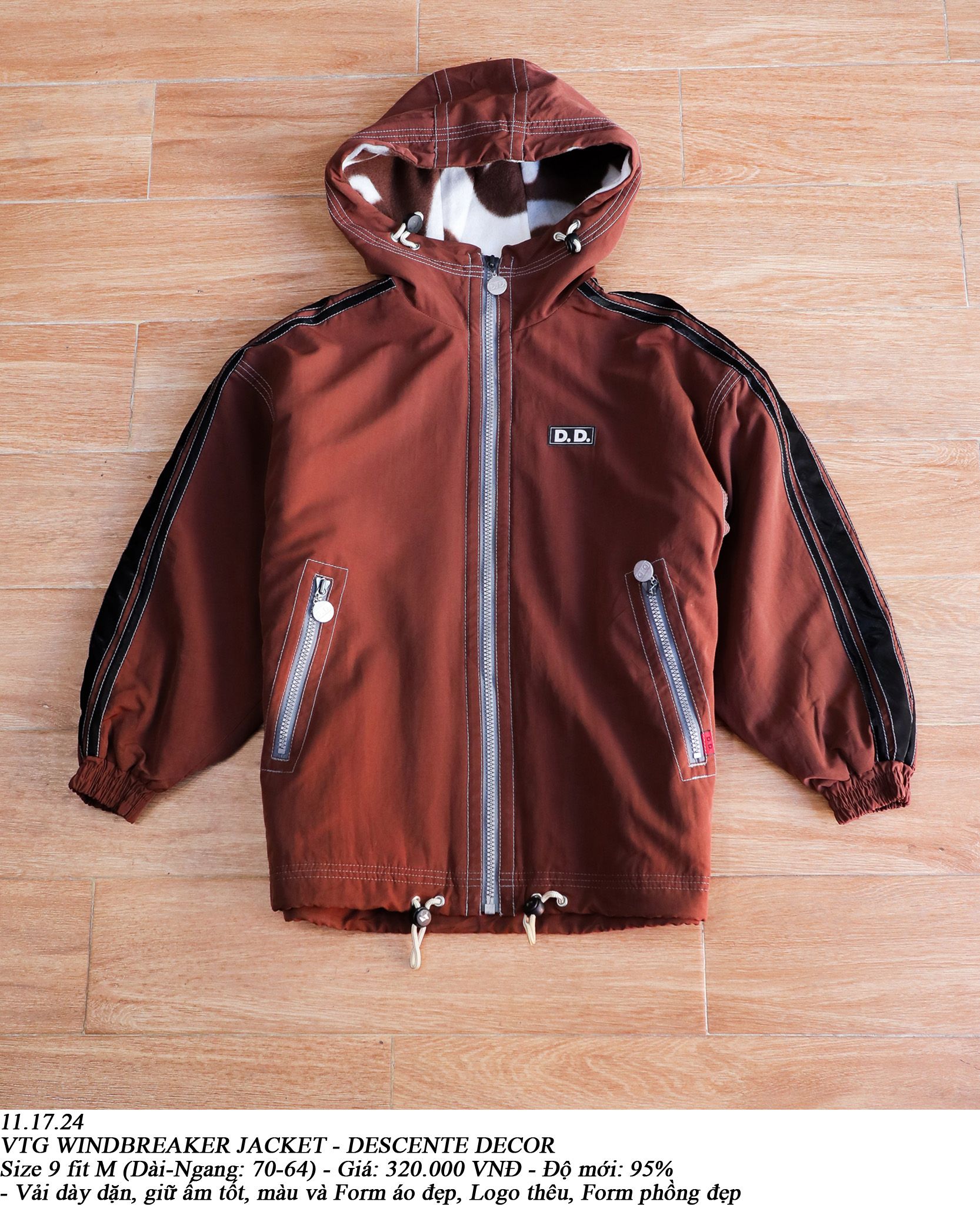 11.17.24 - VTG WINDBREAKER JACKET - DESCENTE DECOR