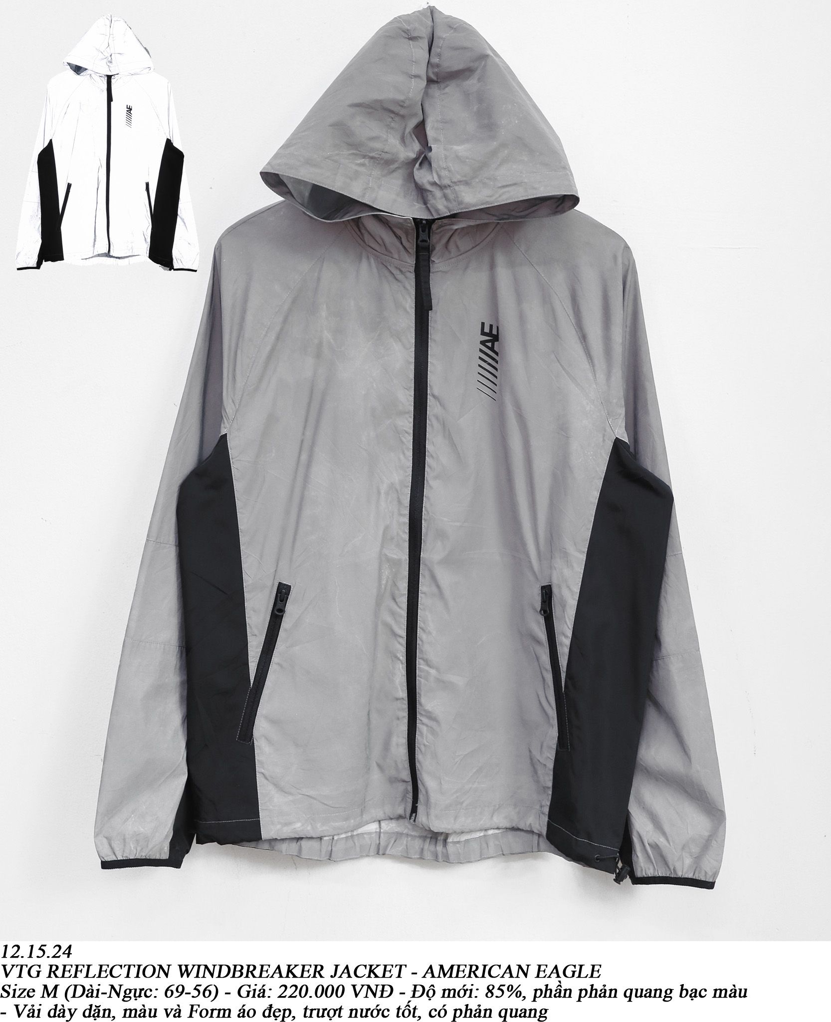 12.15.24 - VTG REFLECTION WINDBREAKER JACKET - AMERICAN EAGLE