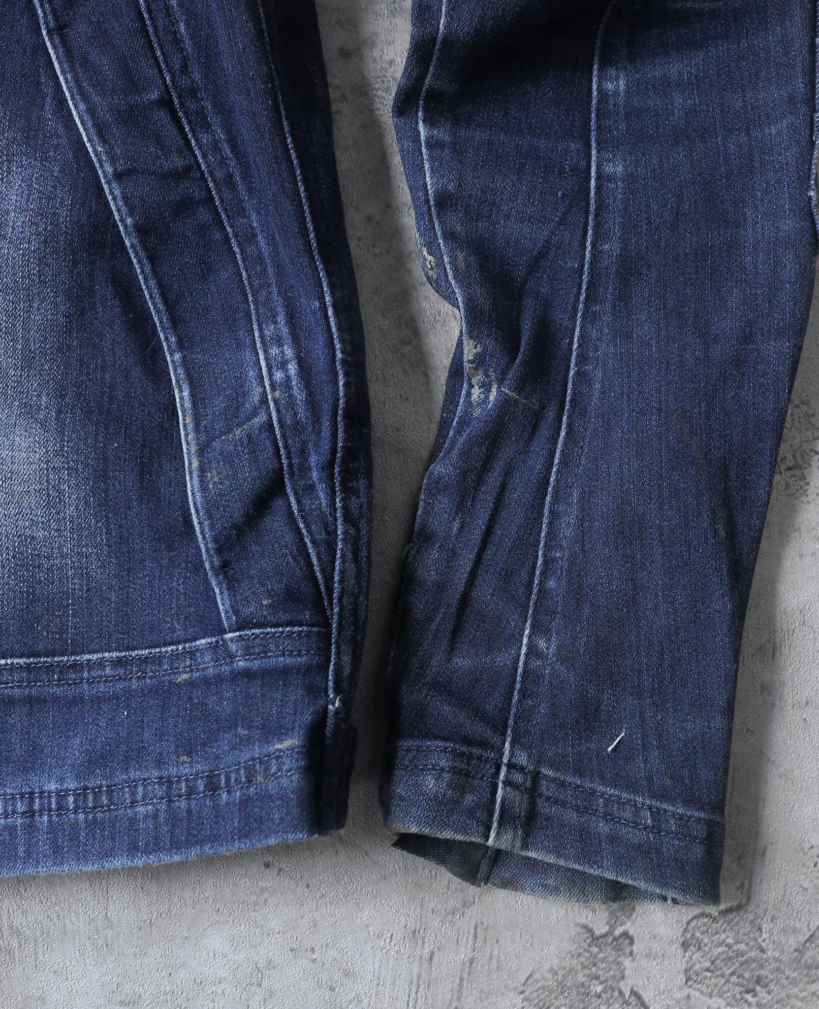 02.28.24 - VTG CROPPED BIKER DENIM JACKET - IWZ X FIELD CORE