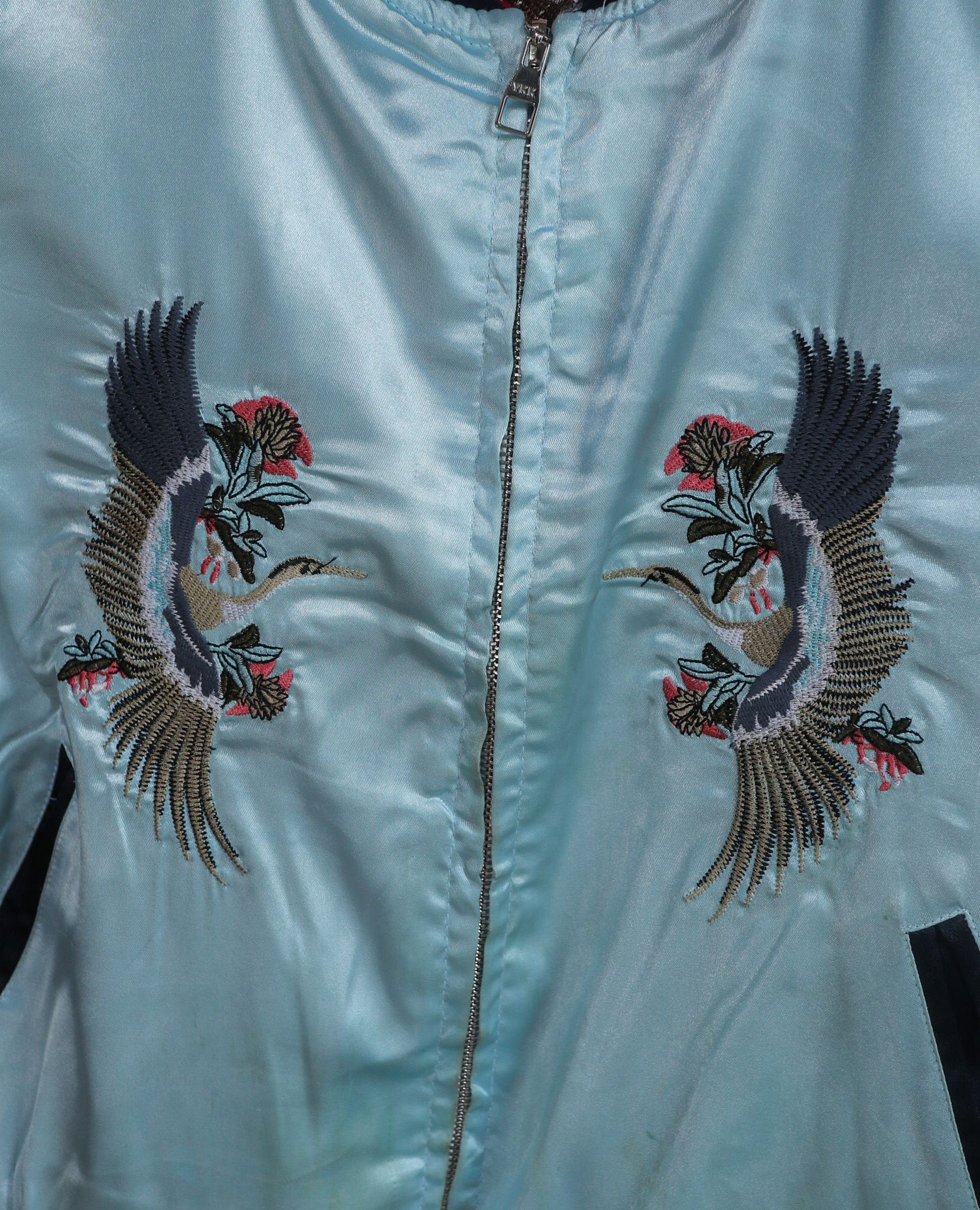 11.03.23 - VTG CROPPED REVERSIBLE SATIN SUKAJAN JACKET - GU by UNIQLO