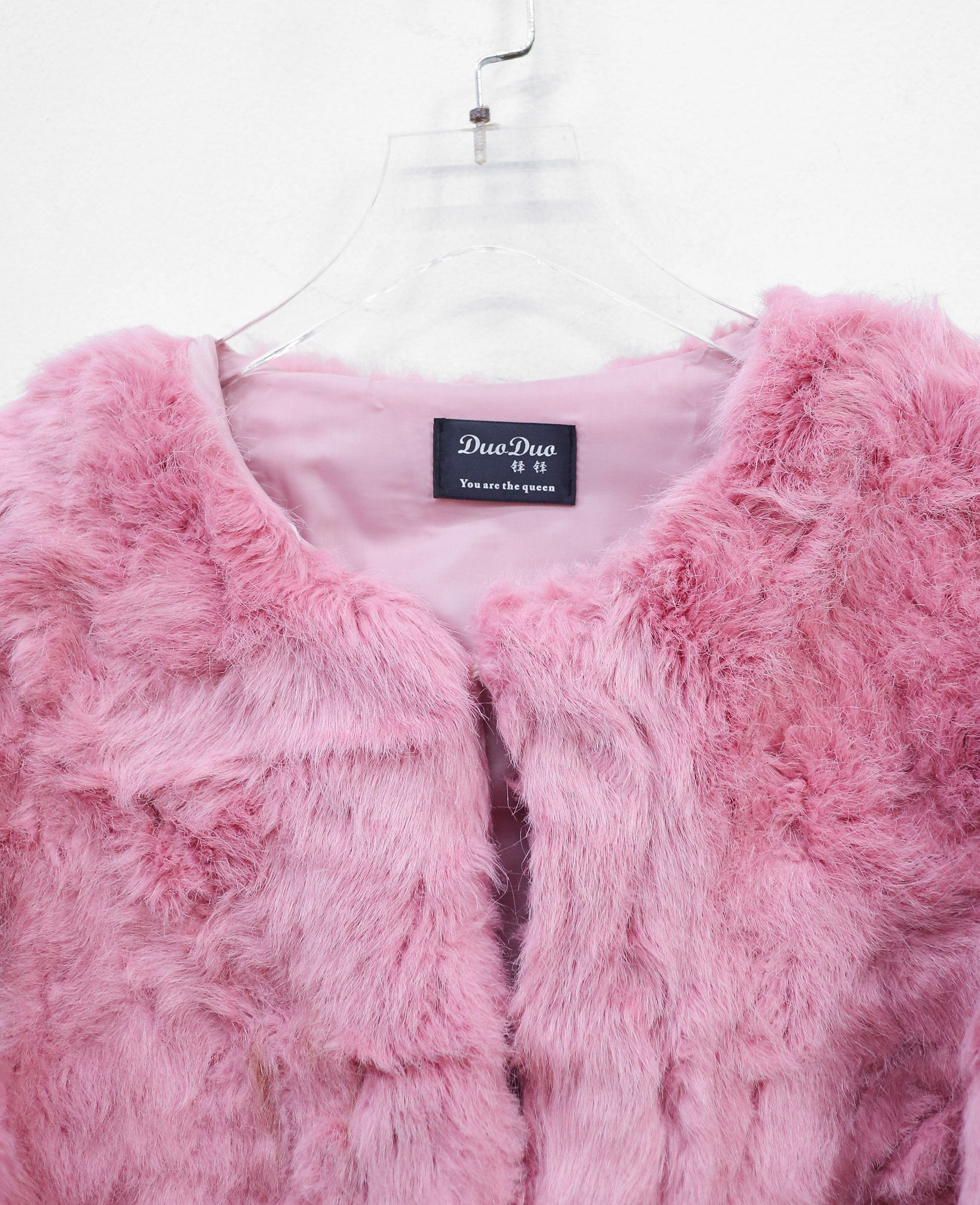 12.20.24 - VTG CROPPED FAUX FUR JACKET - DUO DUO