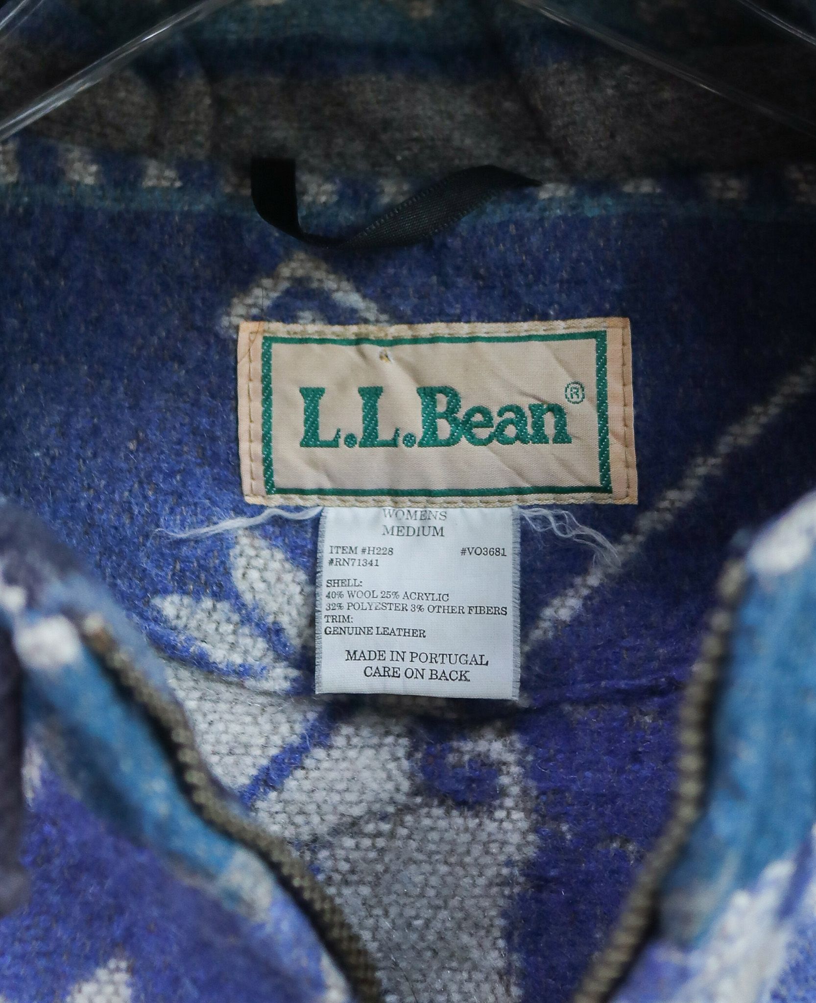 12.15.24 - VTG WOOL HOODED JACKET - L.L.BEAN