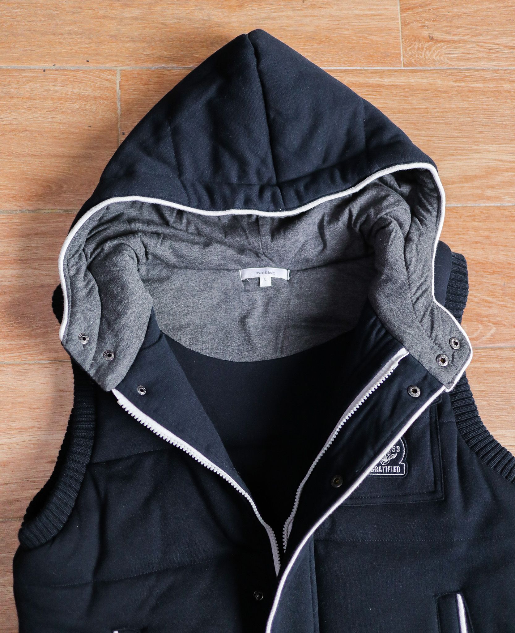 12.08.24 - VTG CROPPED COTTON PUFFER VEST JACKET - AVAILBASIC