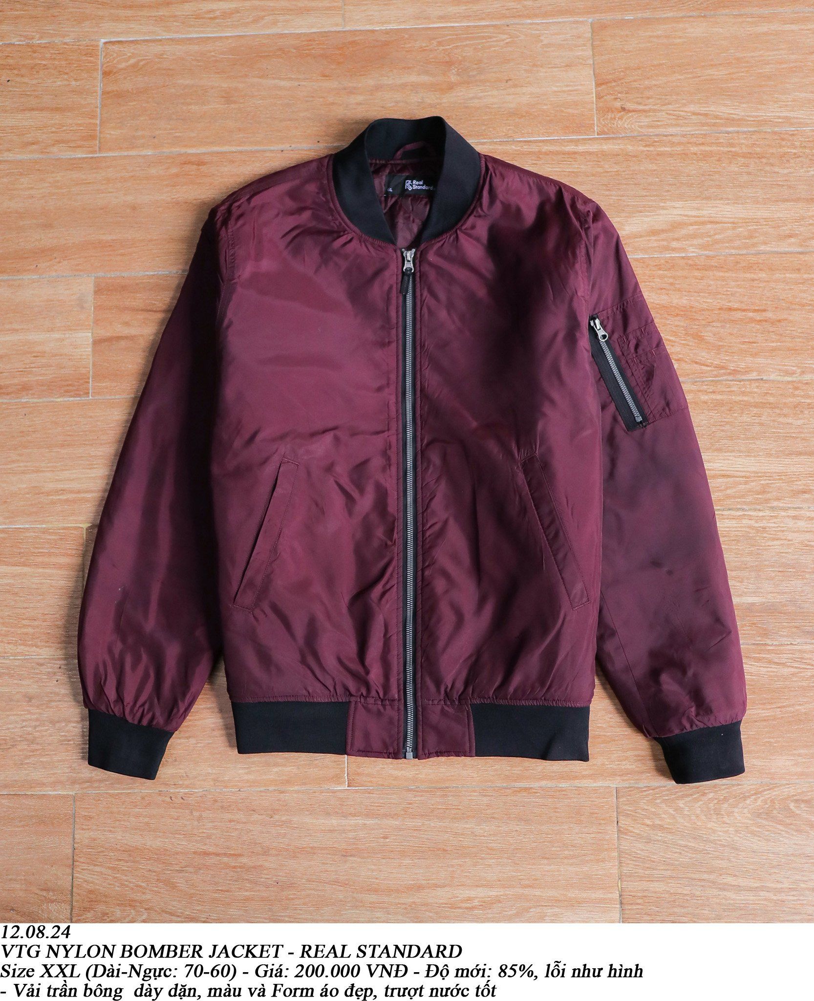 12.08.24 - VTG NYLON BOMBER JACKET - REAL STANDARD