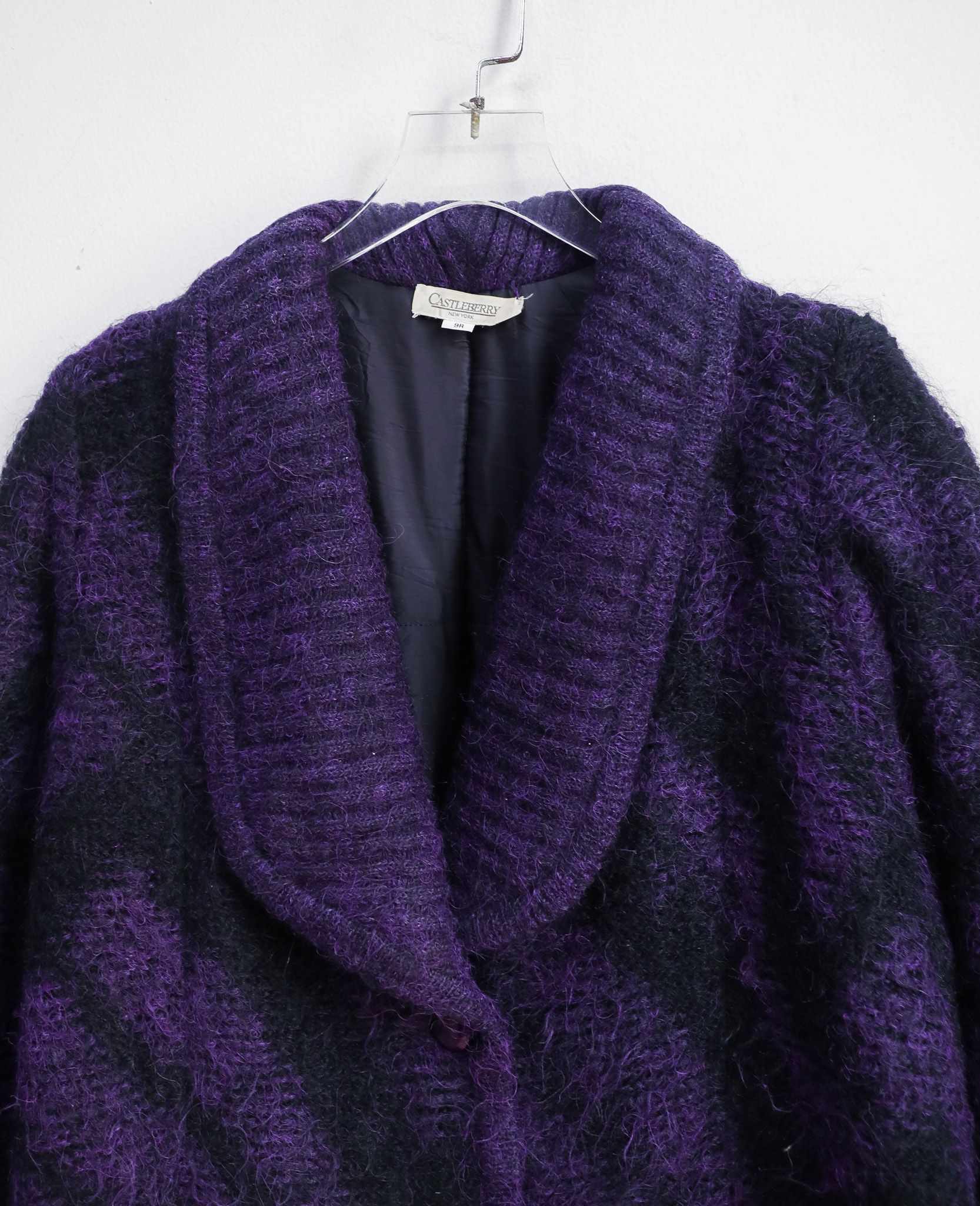12.09.24 - VTG OVERSIZED MOHAIR COAT JACKET - CASTEBERRY NEW YORK