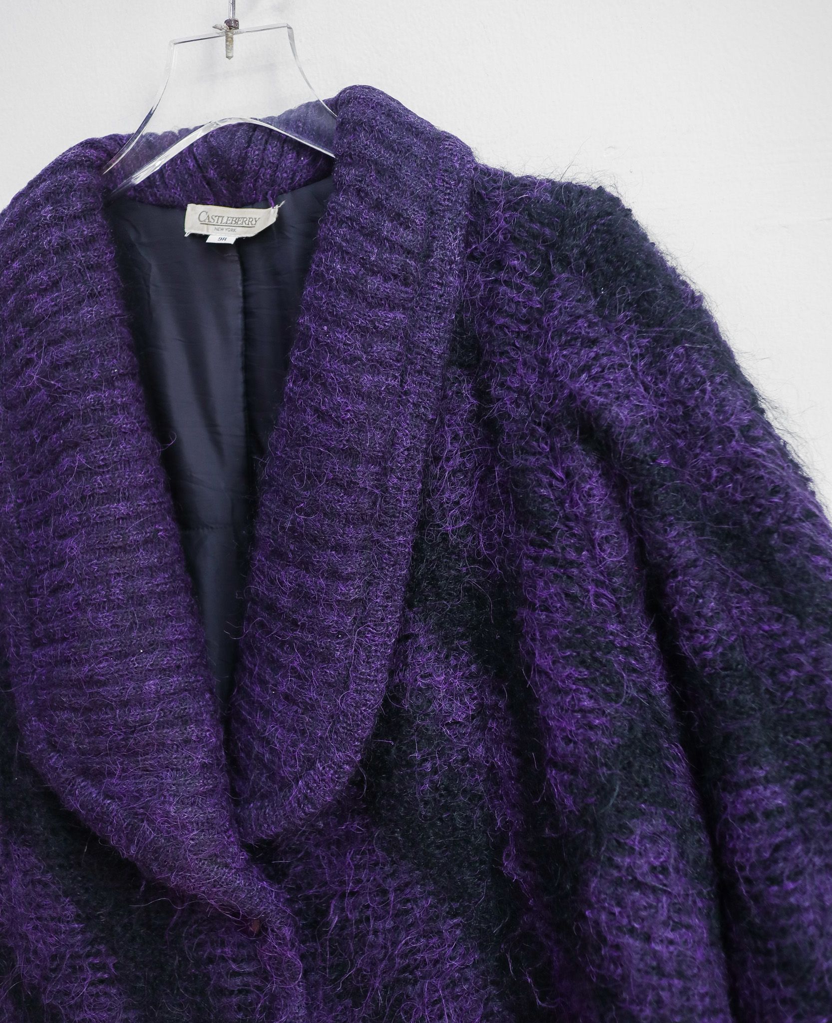 12.09.24 - VTG OVERSIZED MOHAIR COAT JACKET - CASTEBERRY NEW YORK
