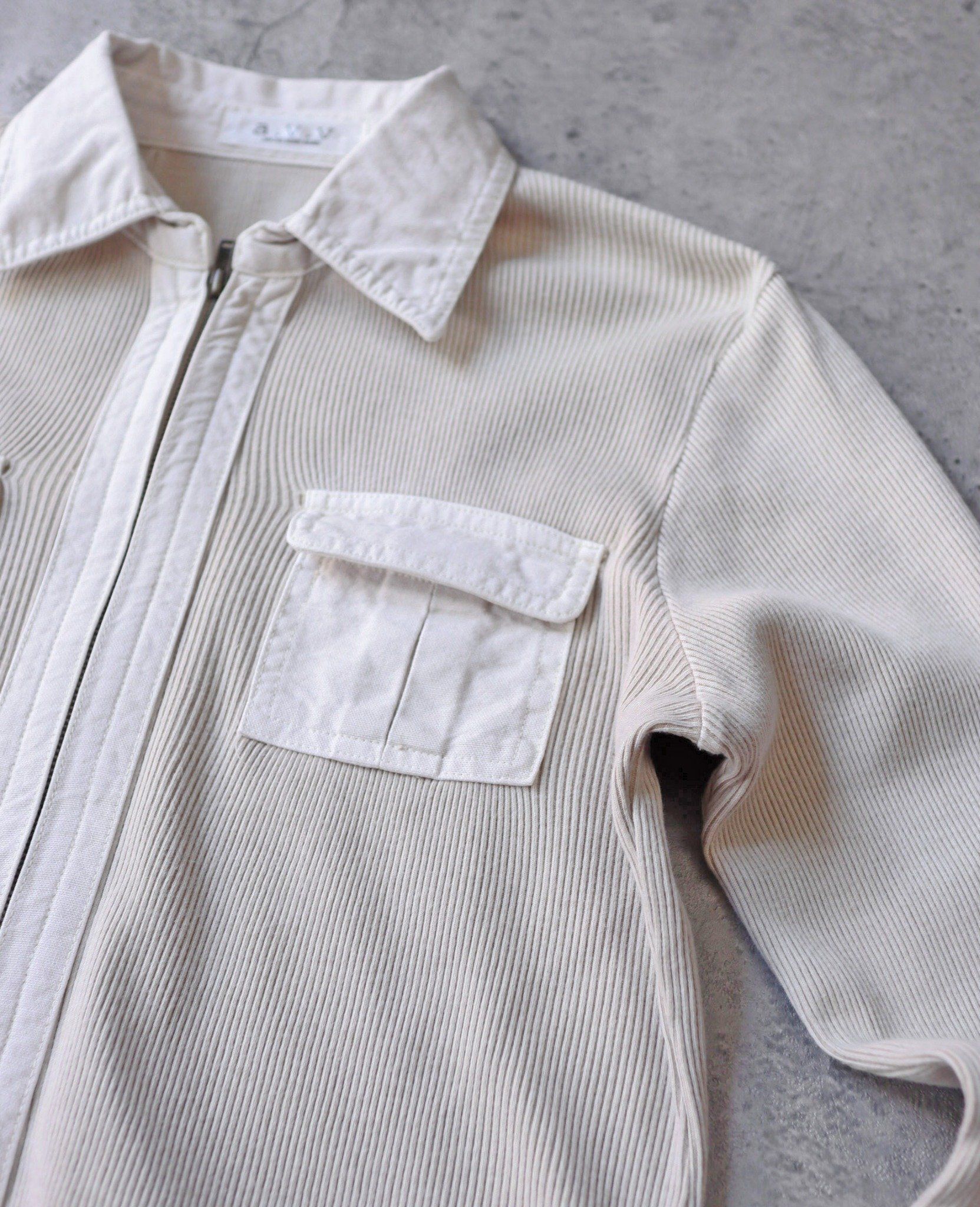 02.23.24 - VTG CROPPED KNIT SHIRT JACKET - MICHEL KLEIN PARIS
