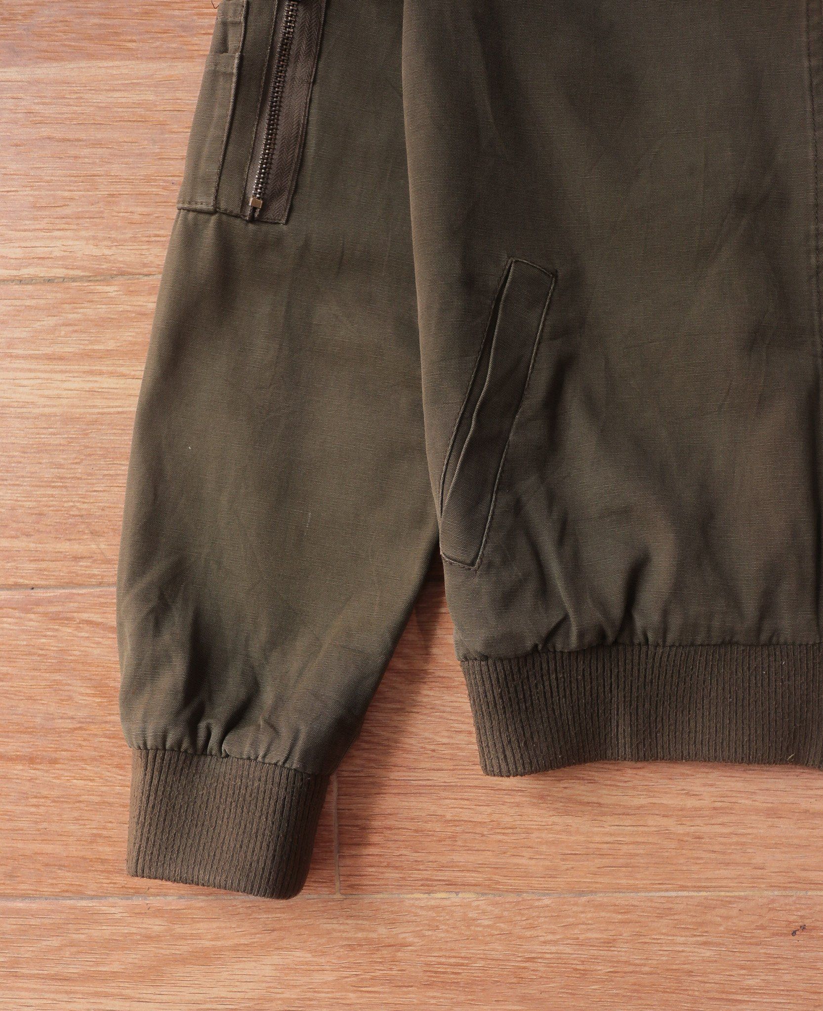 08.18.24 - VTG TWILL CROPPED MILITARY BOMBER JACKET - ARMY NAVY AIR FORCE