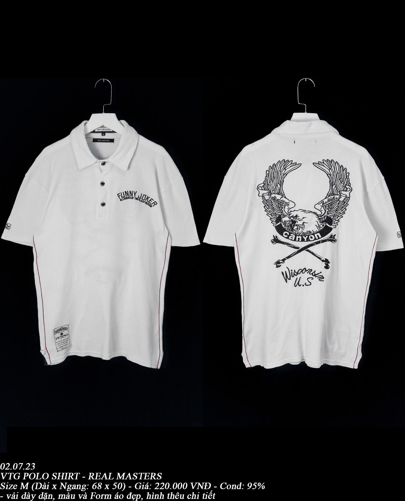 02.07.23 - VTG POLO SHIRT - REAL MASTERS