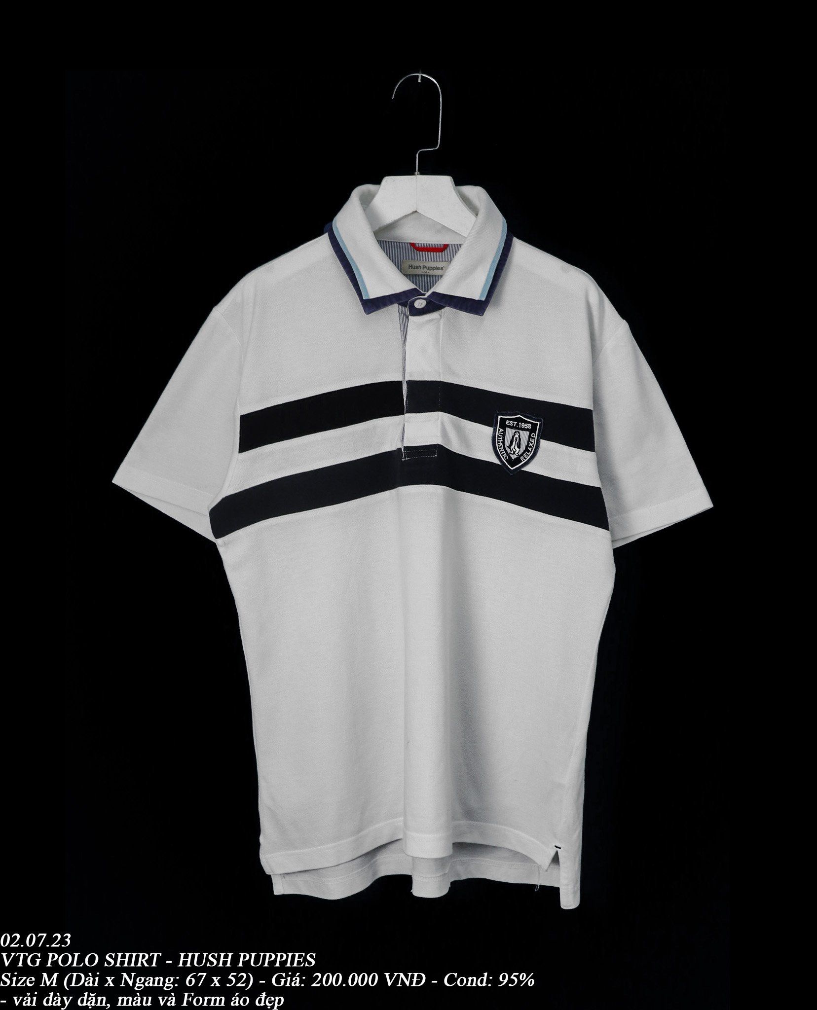 02.07.23 - VTG POLO SHIRT - HUSH PUPPIES