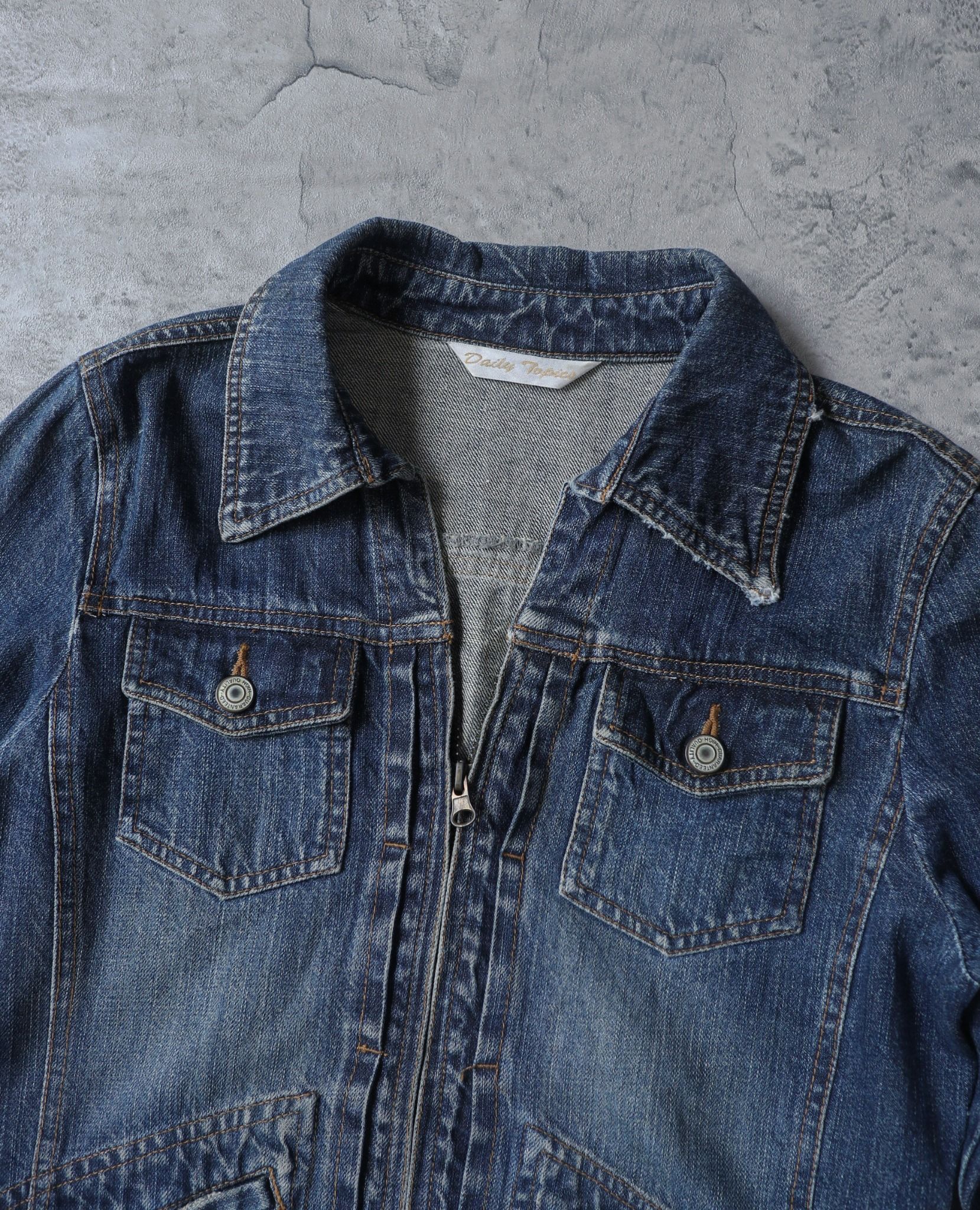 10.09.23 - VTG CROPPED DENIM JACKET - DAILY TOPICS