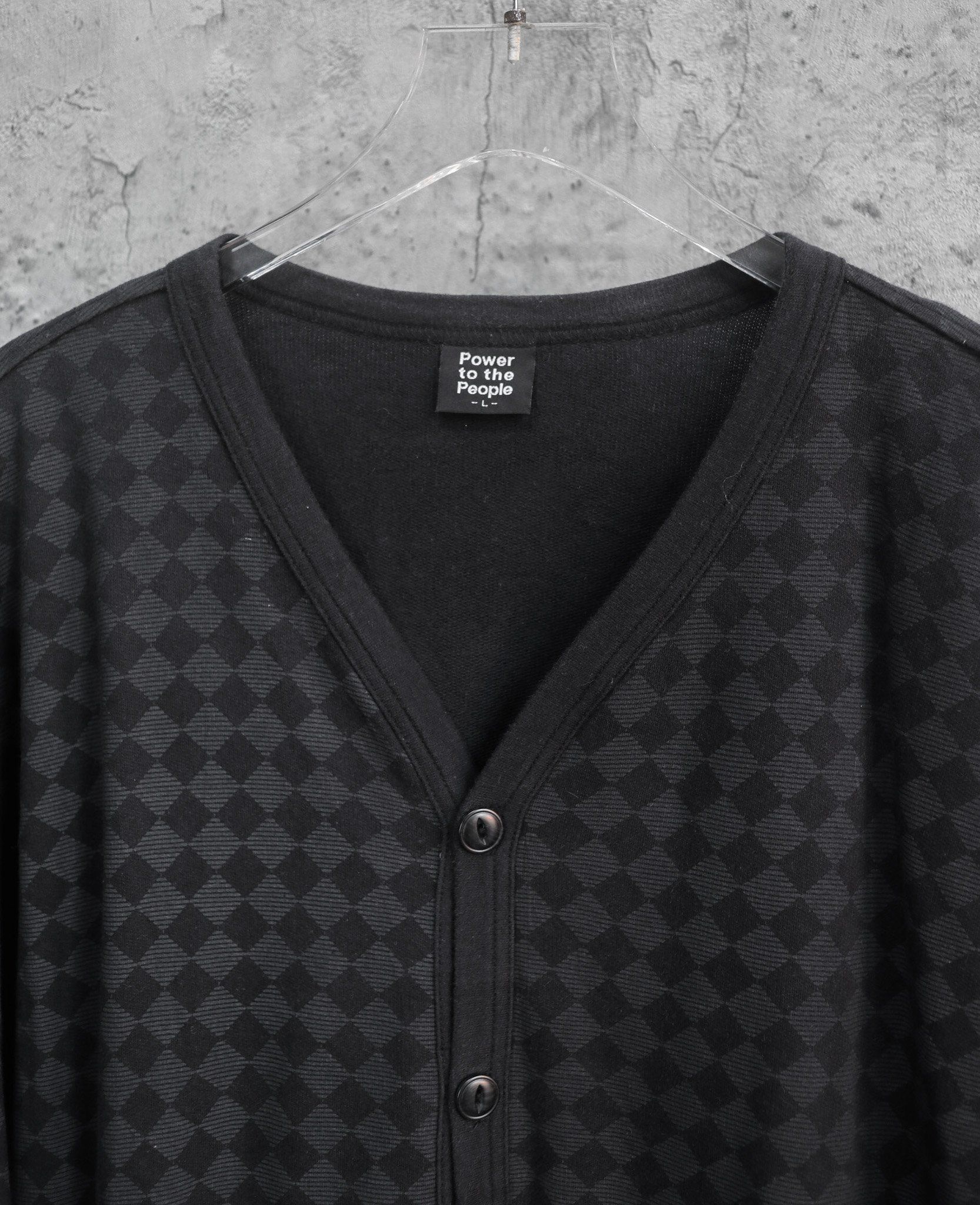 02.27.24 - VTG CARDIGAN JACKET - POWER TO THE PEOPLE