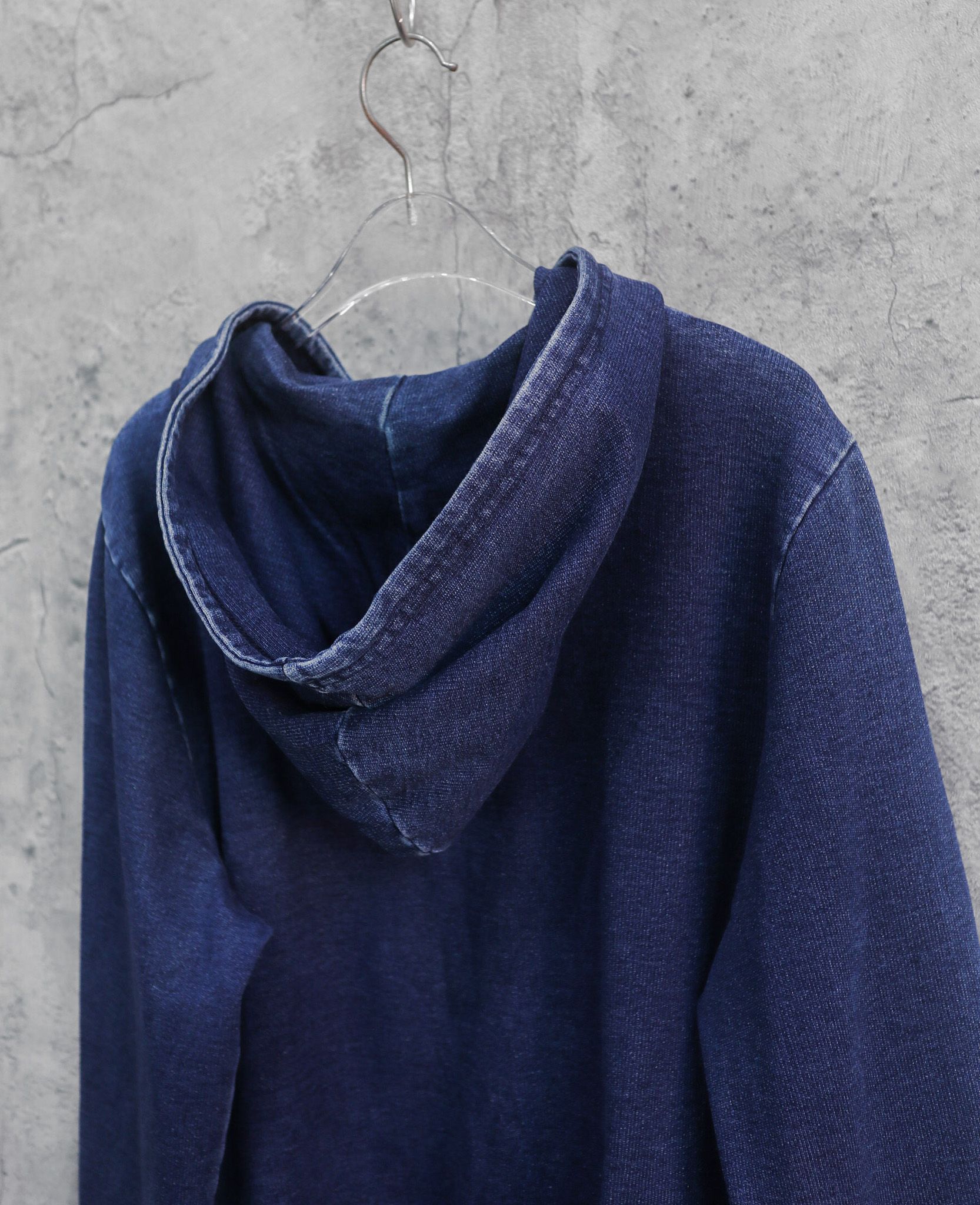 02.27.24 - VTG INDIGO WASH ZIP UP HOODIE - PAPER BAG