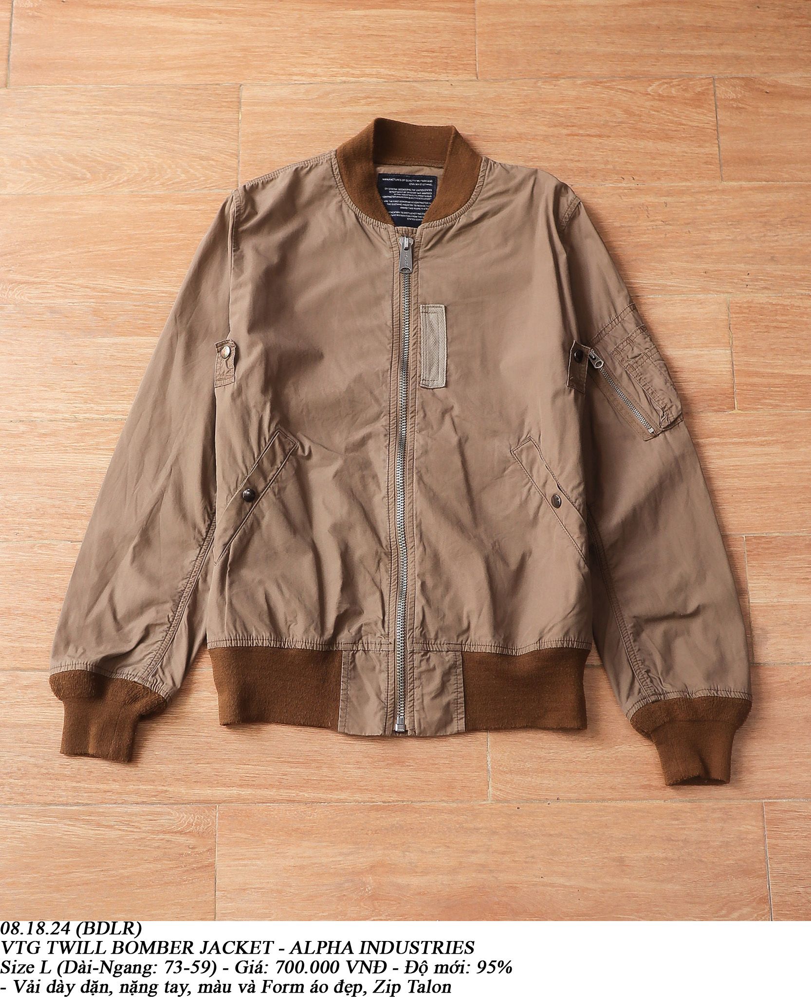 08.18.24 - VTG TWILL BOMBER JACKET - ALPHA INDUSTRIES