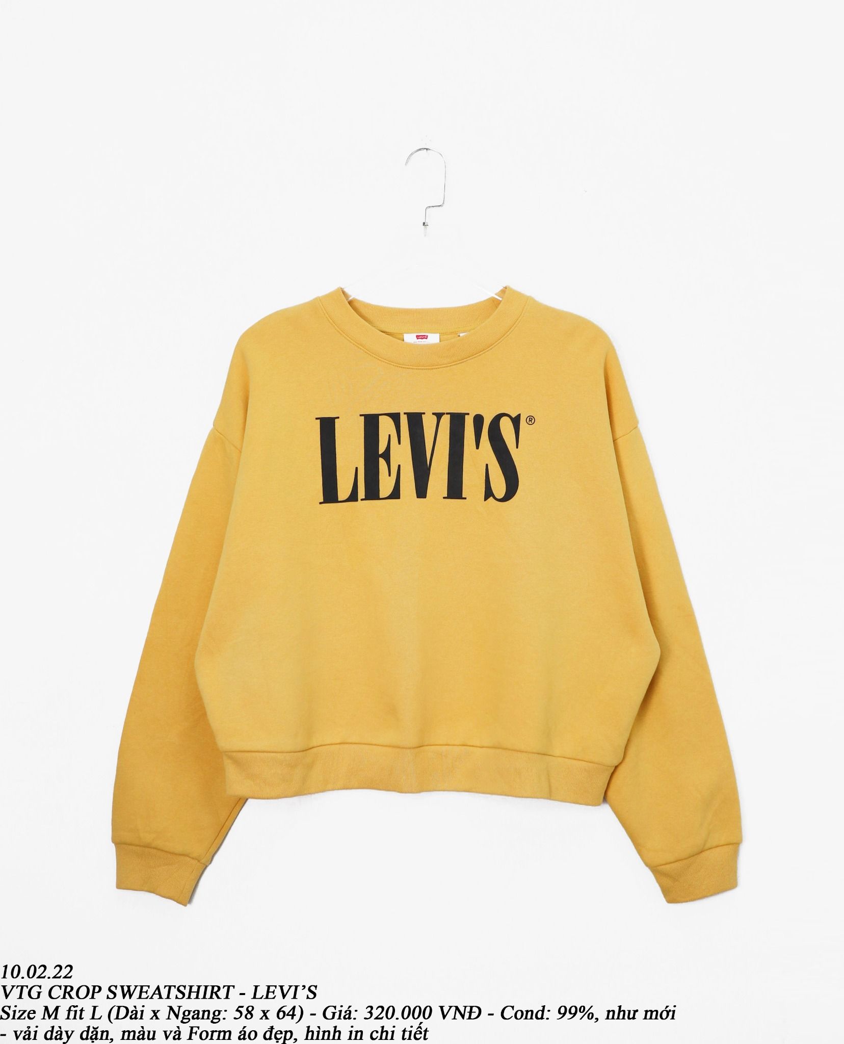 10.02.22 - VTG CROP SWEATSHIRT - LEVI'S