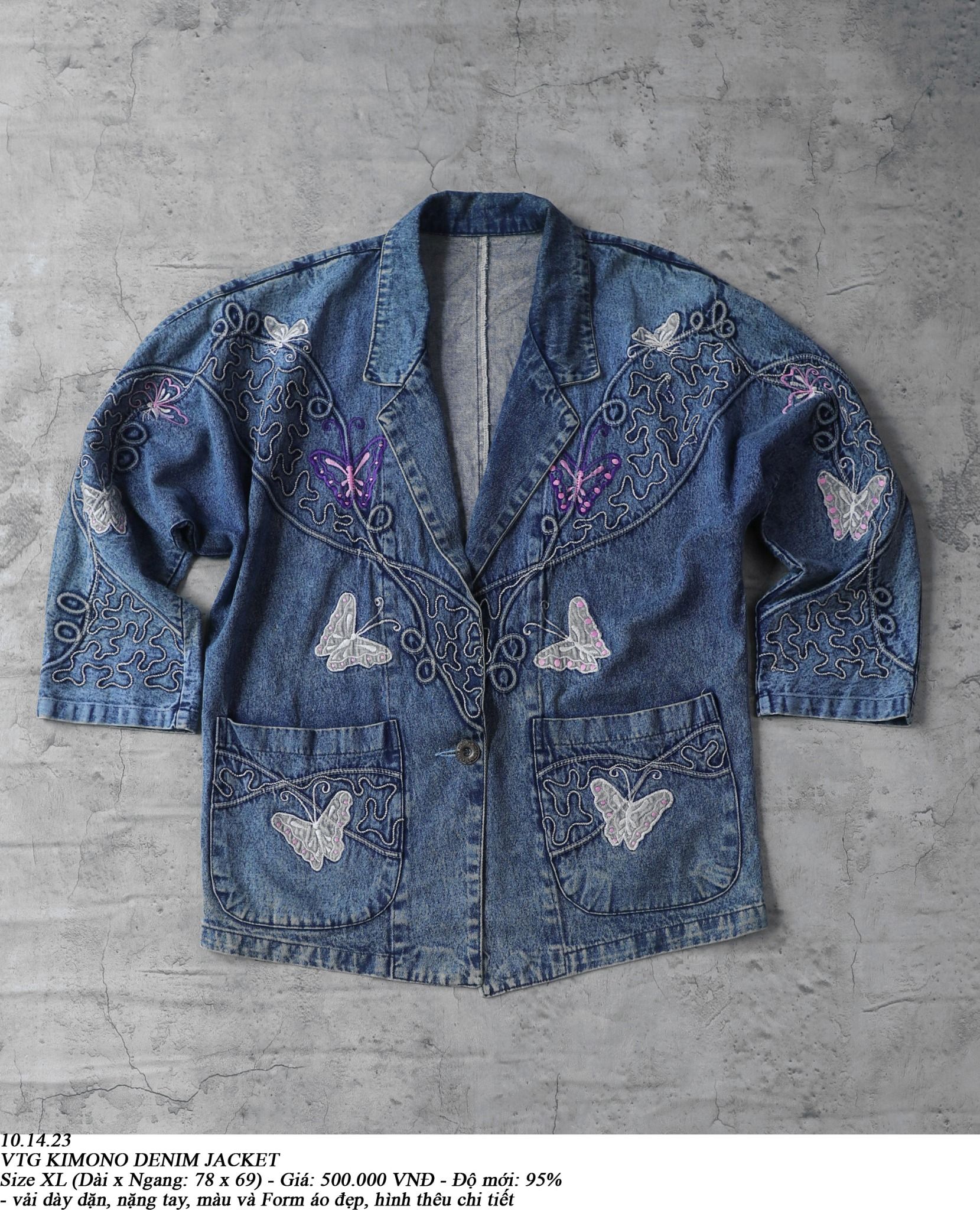 10.14.23 - VTG KIMONO DENIM JACKET