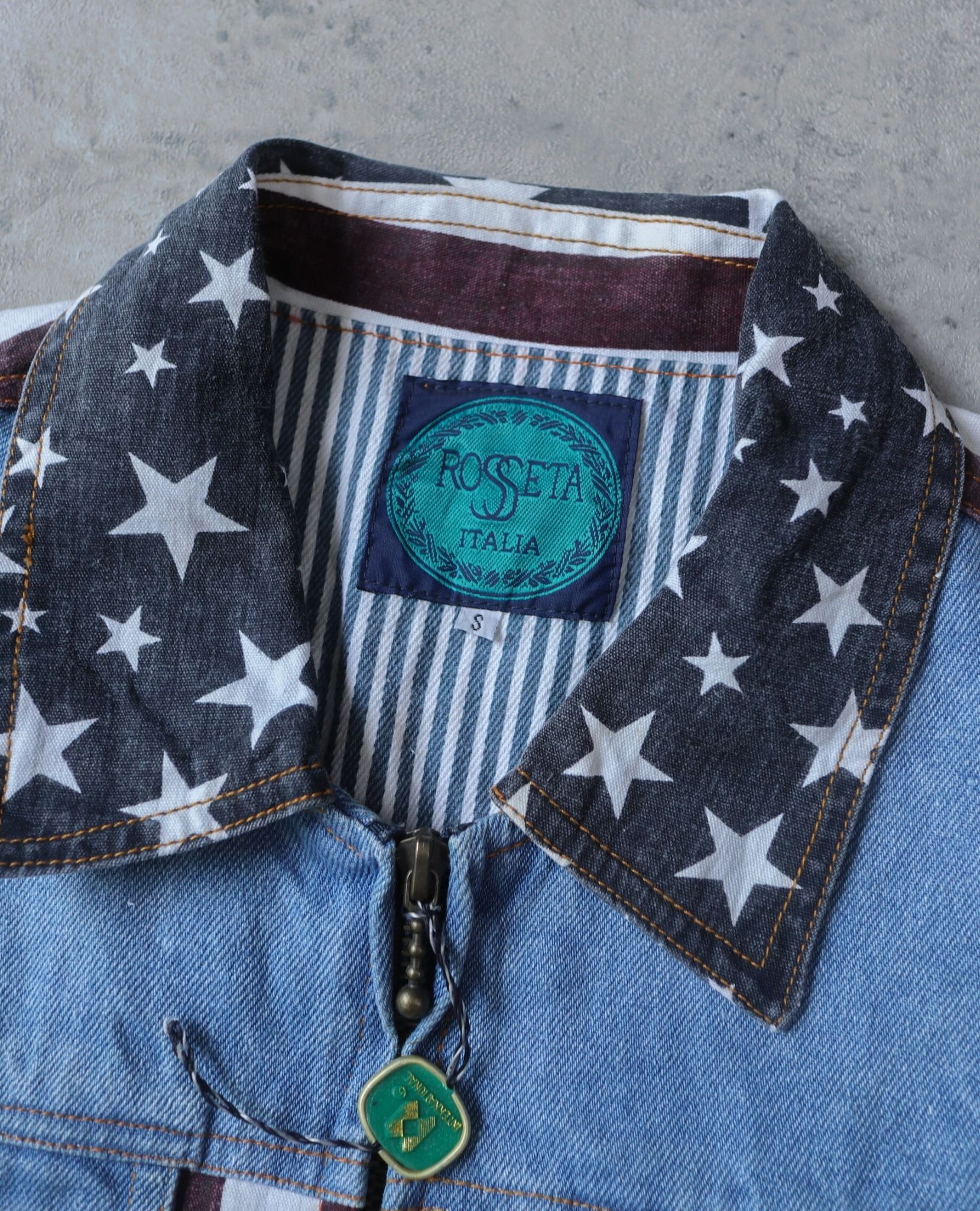 10.14.23 - VTG DENIM SLEEVELESS JACKET - ROSETTA ITALIA