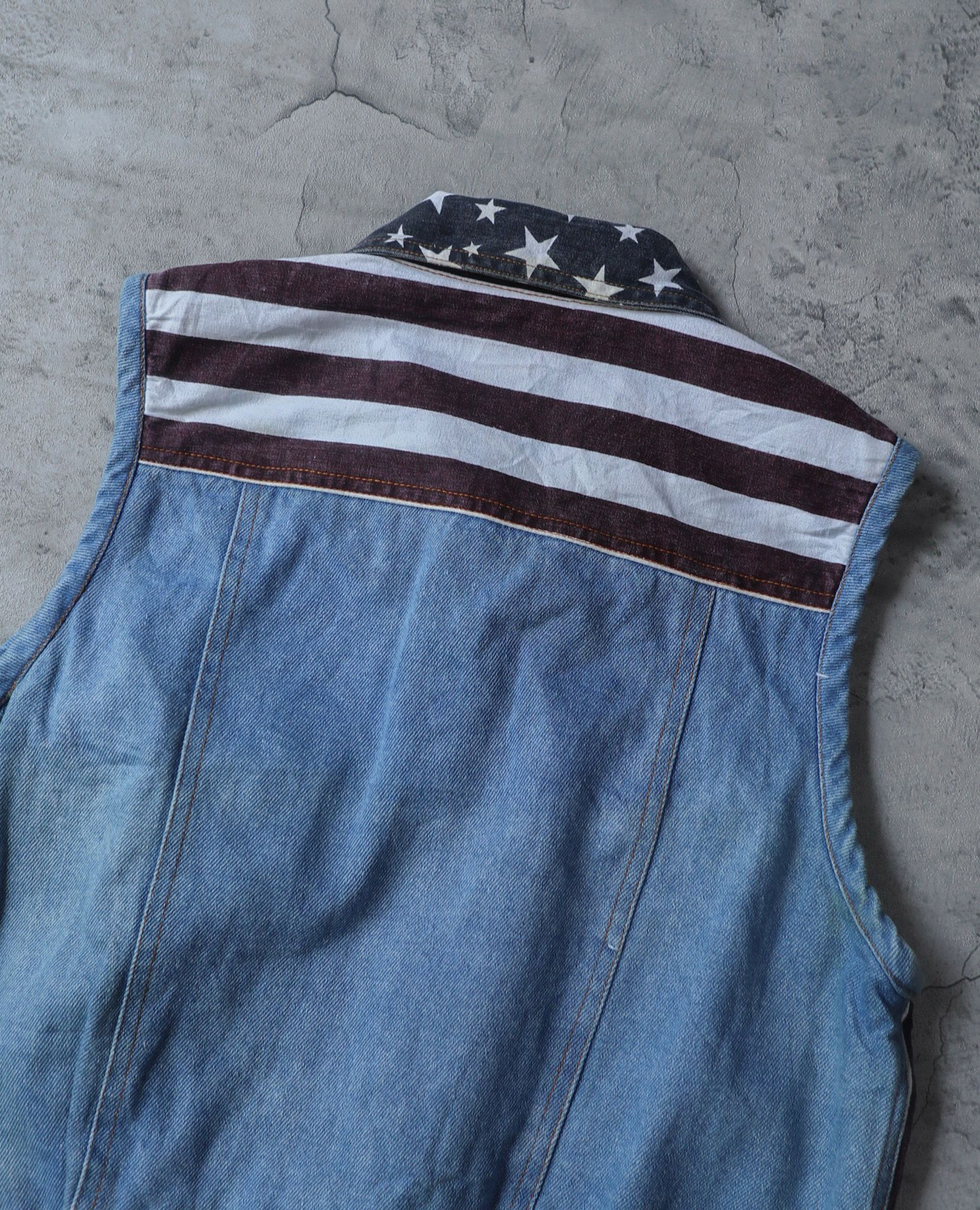10.14.23 - VTG DENIM SLEEVELESS JACKET - ROSETTA ITALIA
