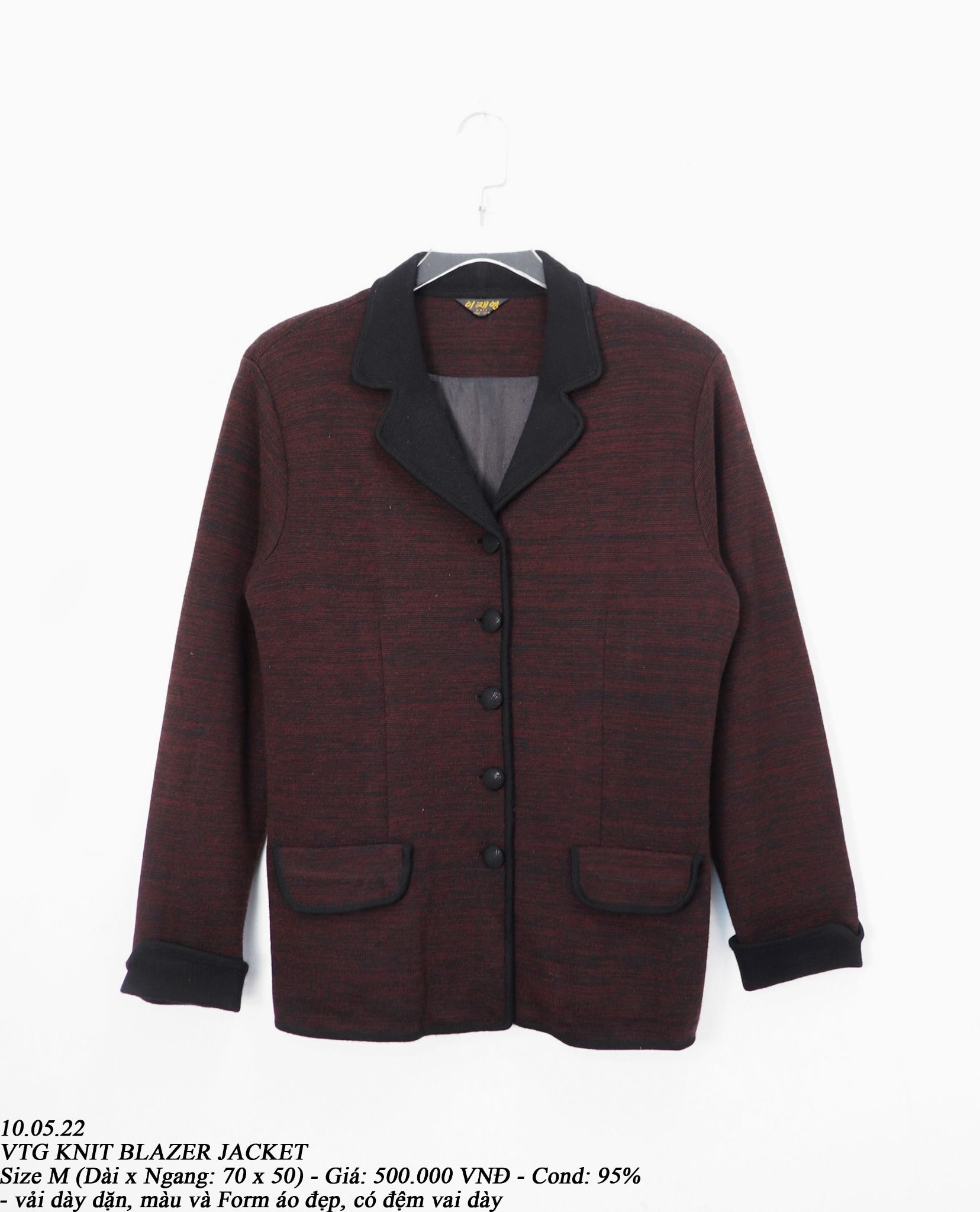 10.05.22 - VTG KNIT BLAZER JACKET