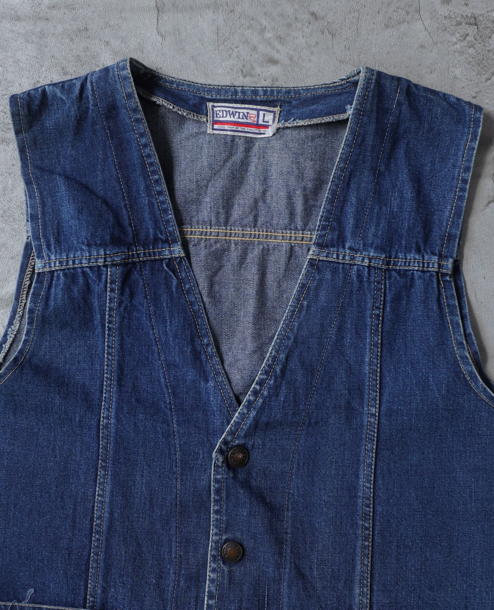 10.14.23 - VTG DENIM VEST JACKET - EDWIN
