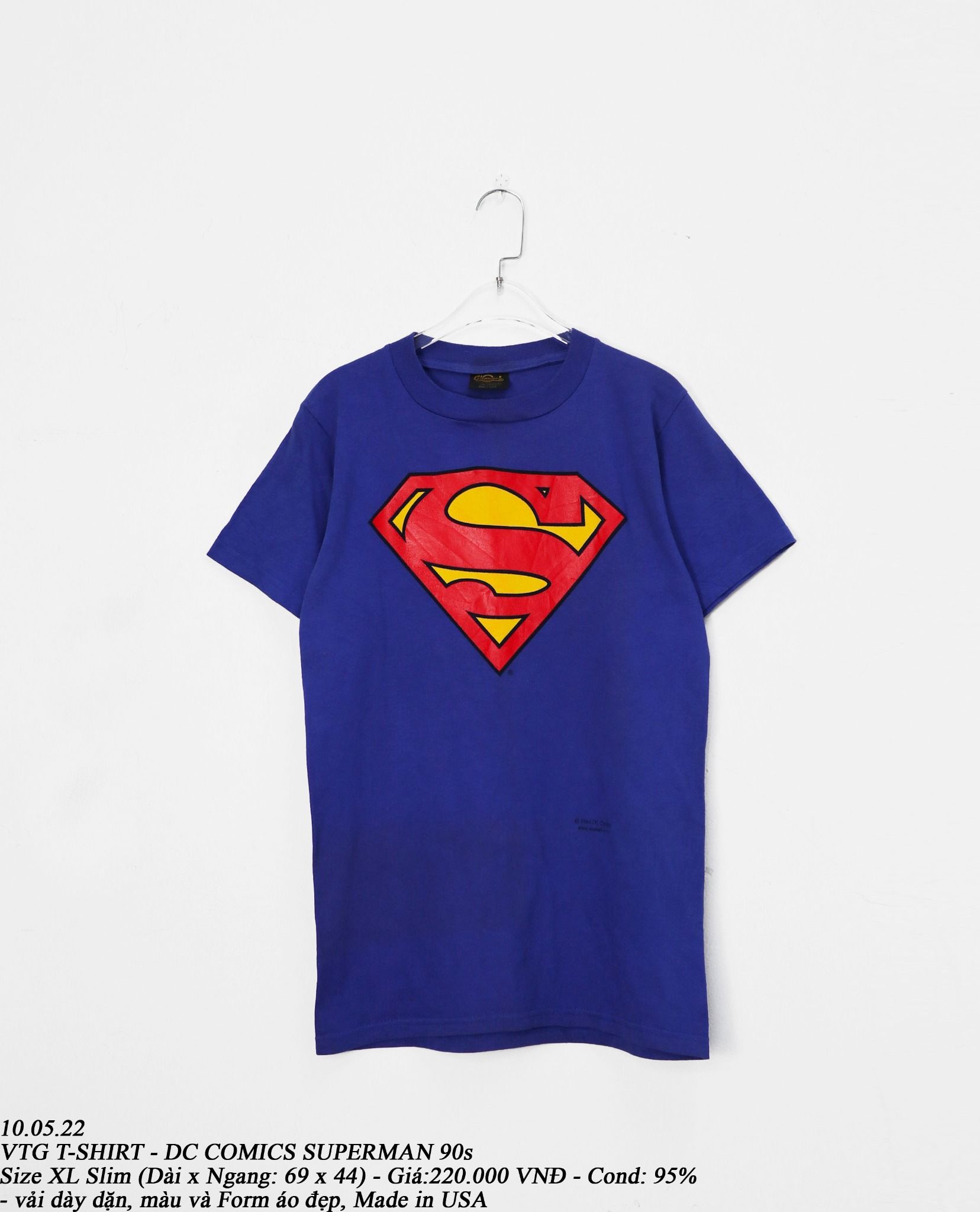 10.05.22 - VTG T-SHIRT - DC COMICS SUPERMAN 90s