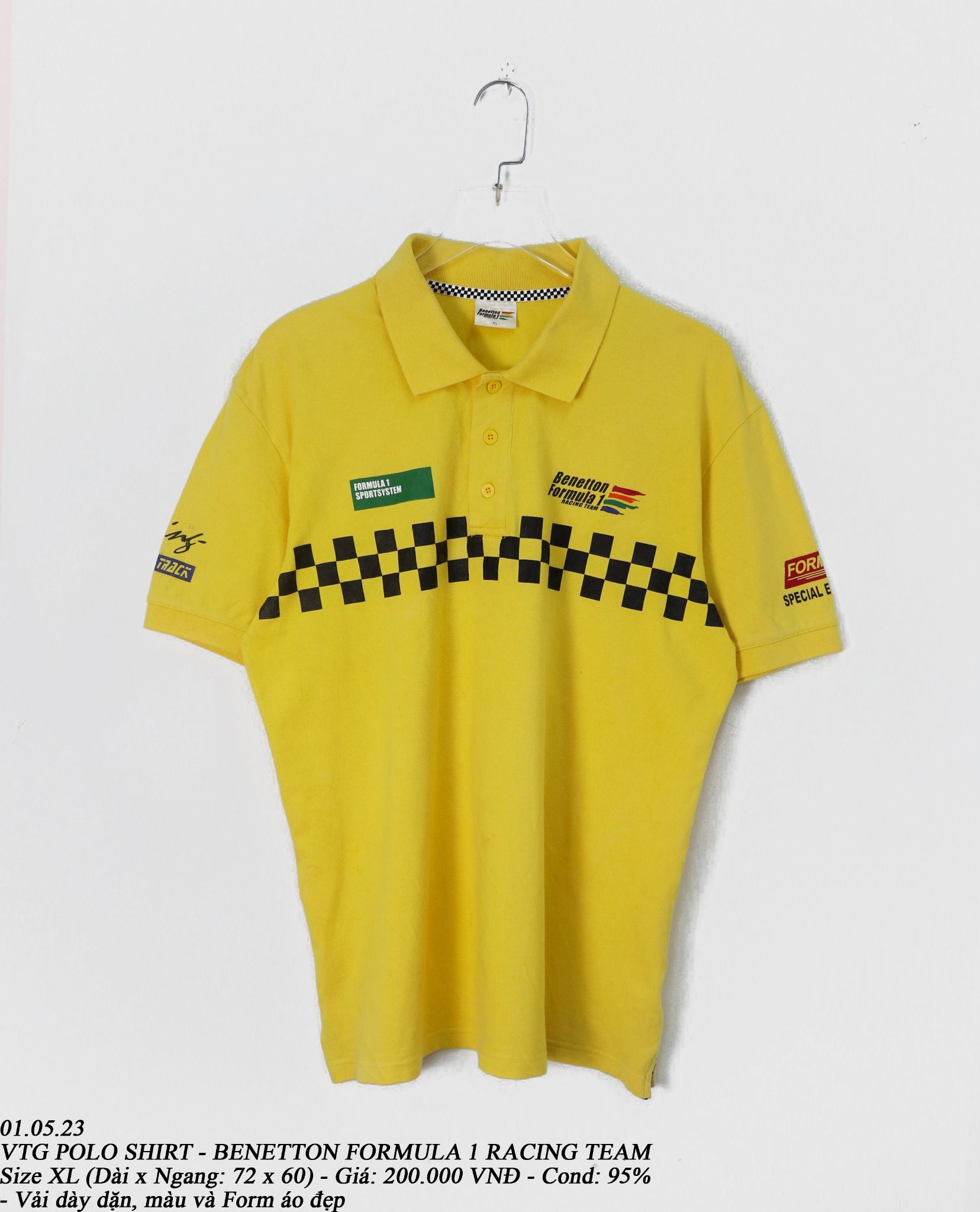01.05.23 - VTG POLO SHIRT - BENETTON FORMULA 1 RACING TEAM