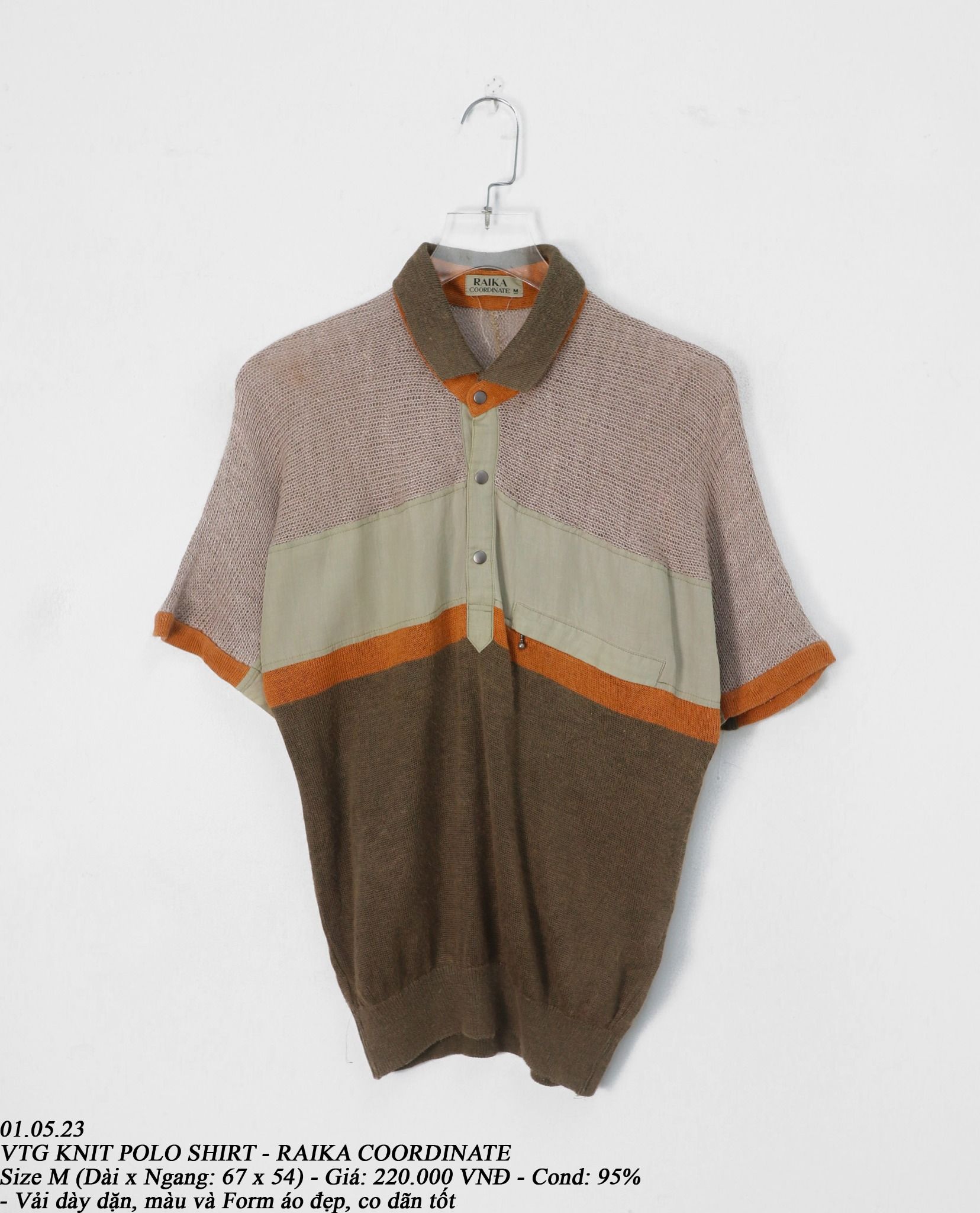 01.05.23 - VTG KNIT POLO SHIRT - RAIKA COORDINATE
