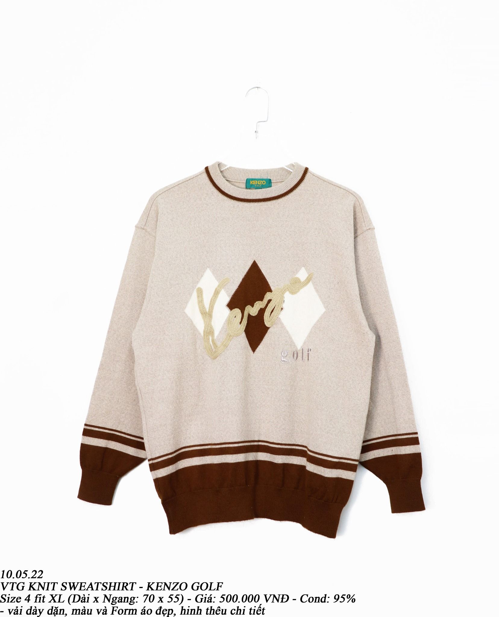 10.05.22 - VTG KNIT SWEATSHIRT - KENZO GOLF