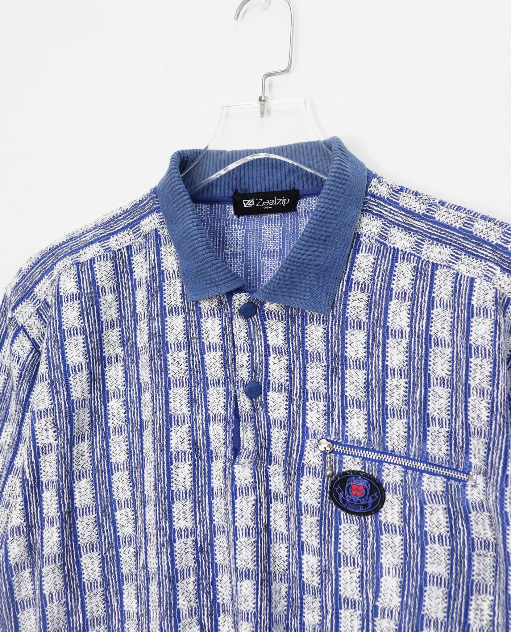 09.29.22 - VTG KNIT POLO SHIRT - ZEALZIP