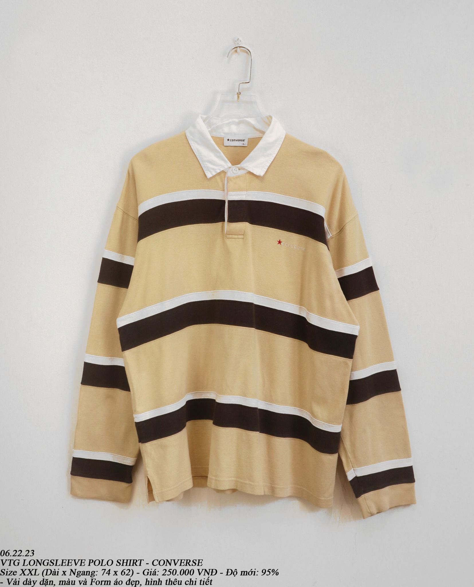 06.22.23 - VTG LONGSLEEVE POLO SHIRT - CONVERSE