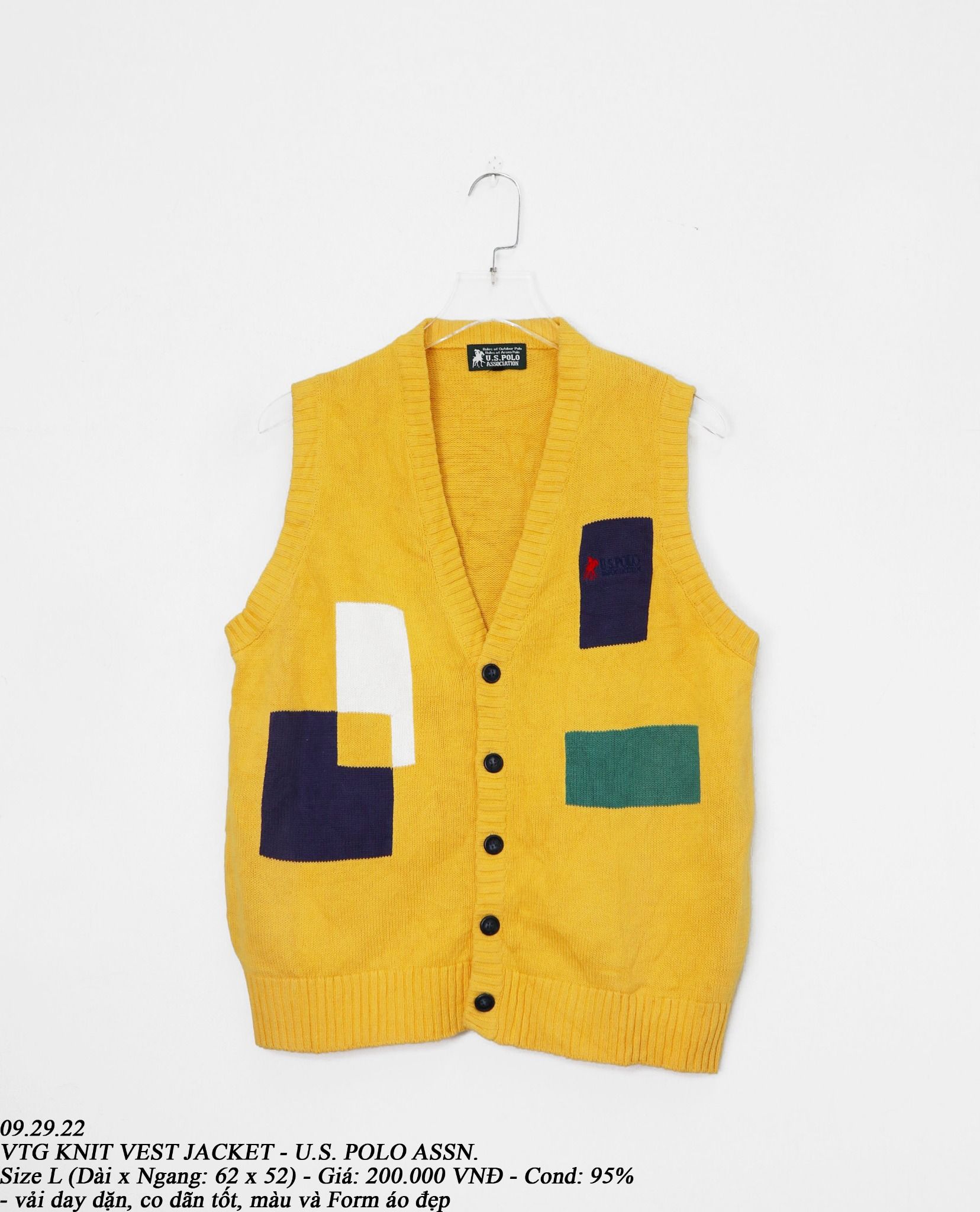 09.29.22 - VTG KNIT VEST JACKET - U.S POLO ASSN