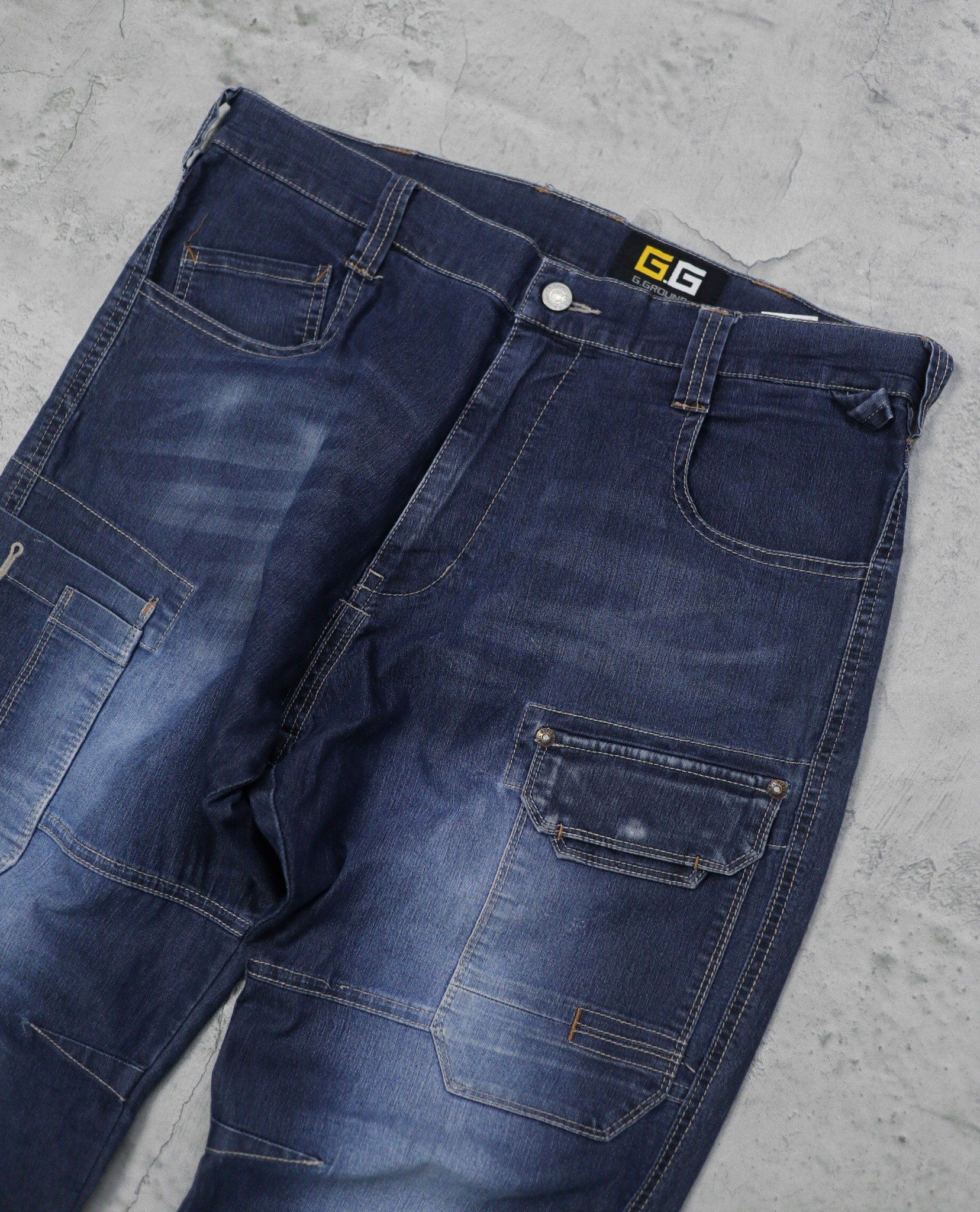 01.08.23 - VTG DENIM CARGO PANTS - G.GROUND