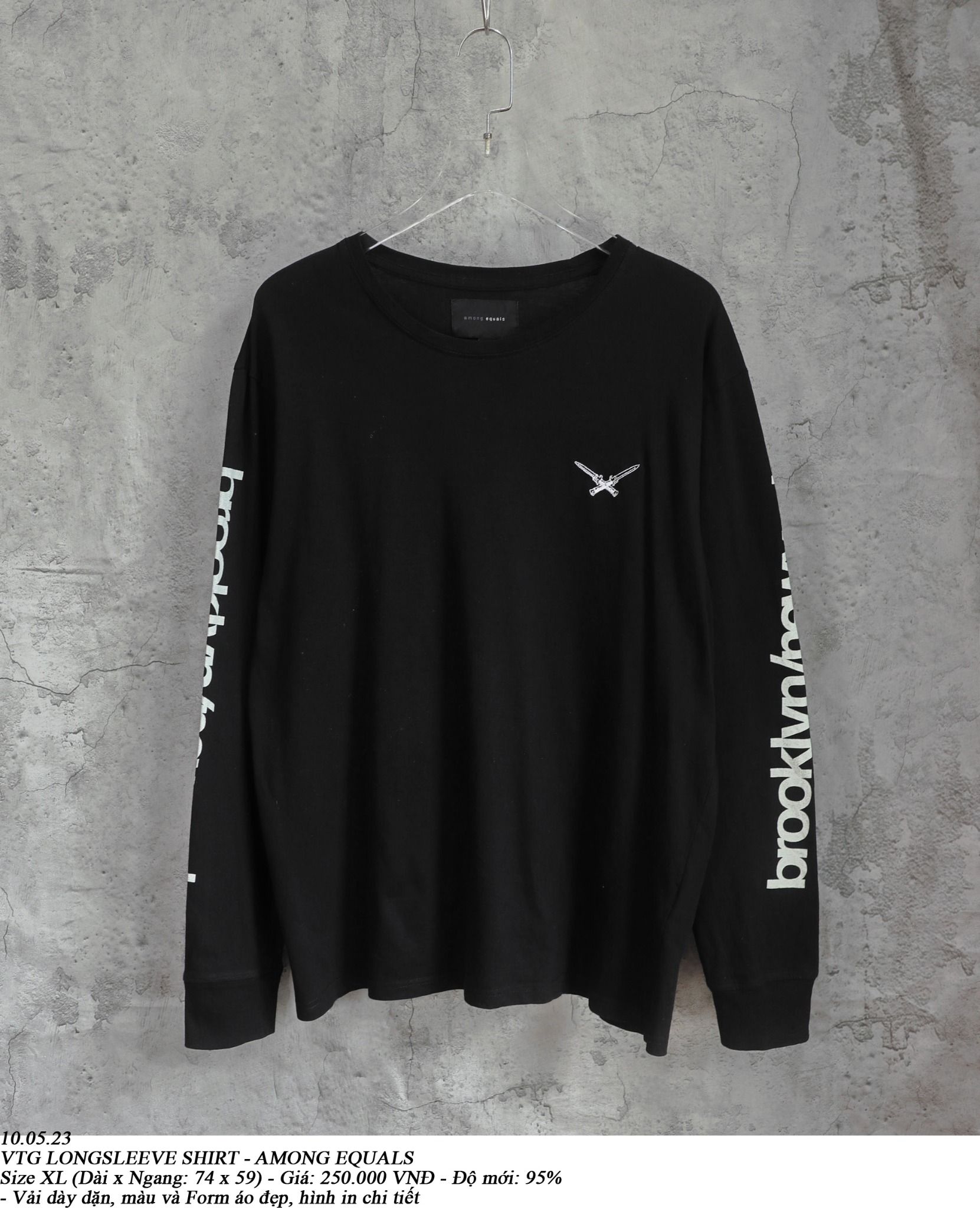 10.05.23 - VTG LONGSLEEVE SHIRT - AMONG EQUALS