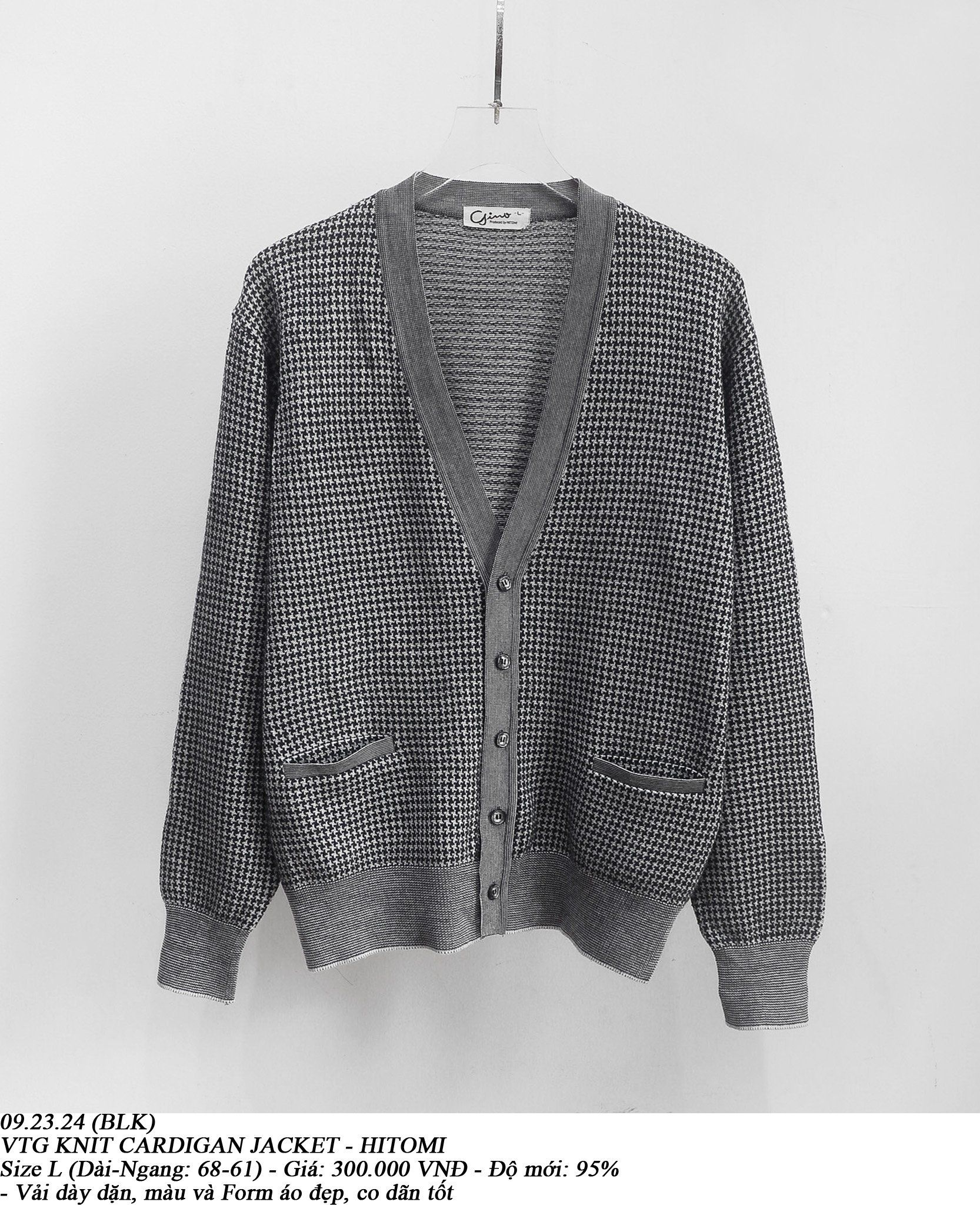 09.23.24 - VTG KNIT CARDIGAN JACKET - HITOMI