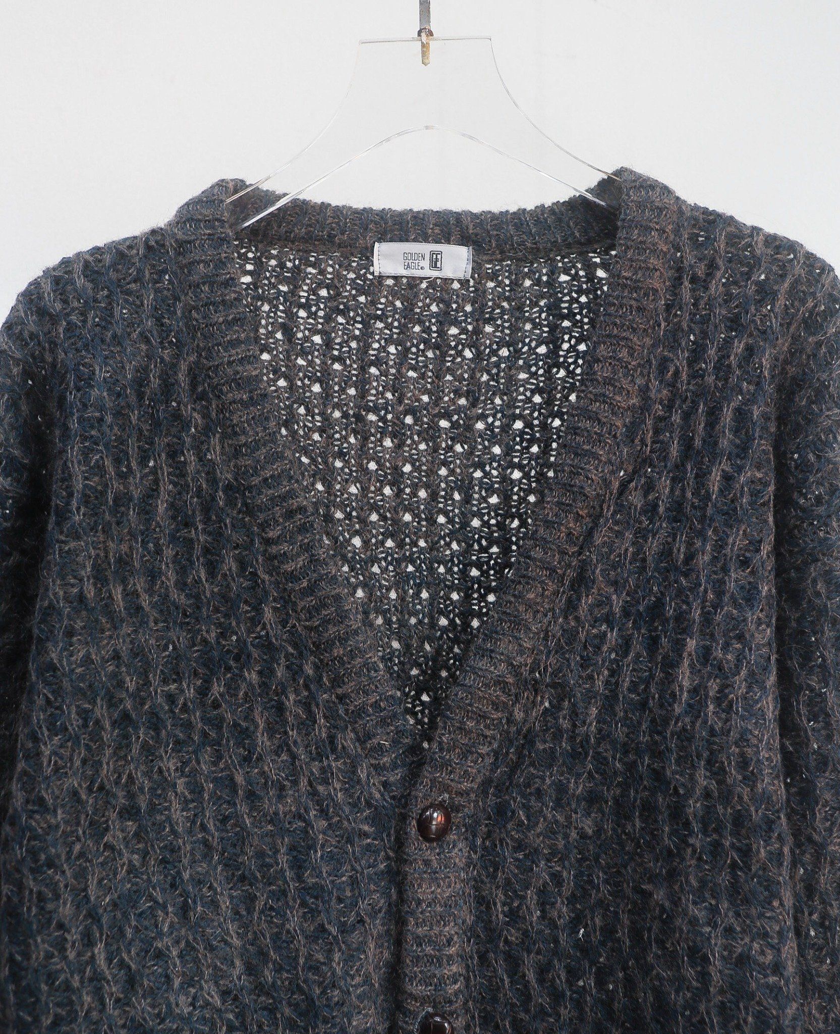 09.18.24 - VTG KNIT CARDIGAN JACKET - GOLDEN EAGLE