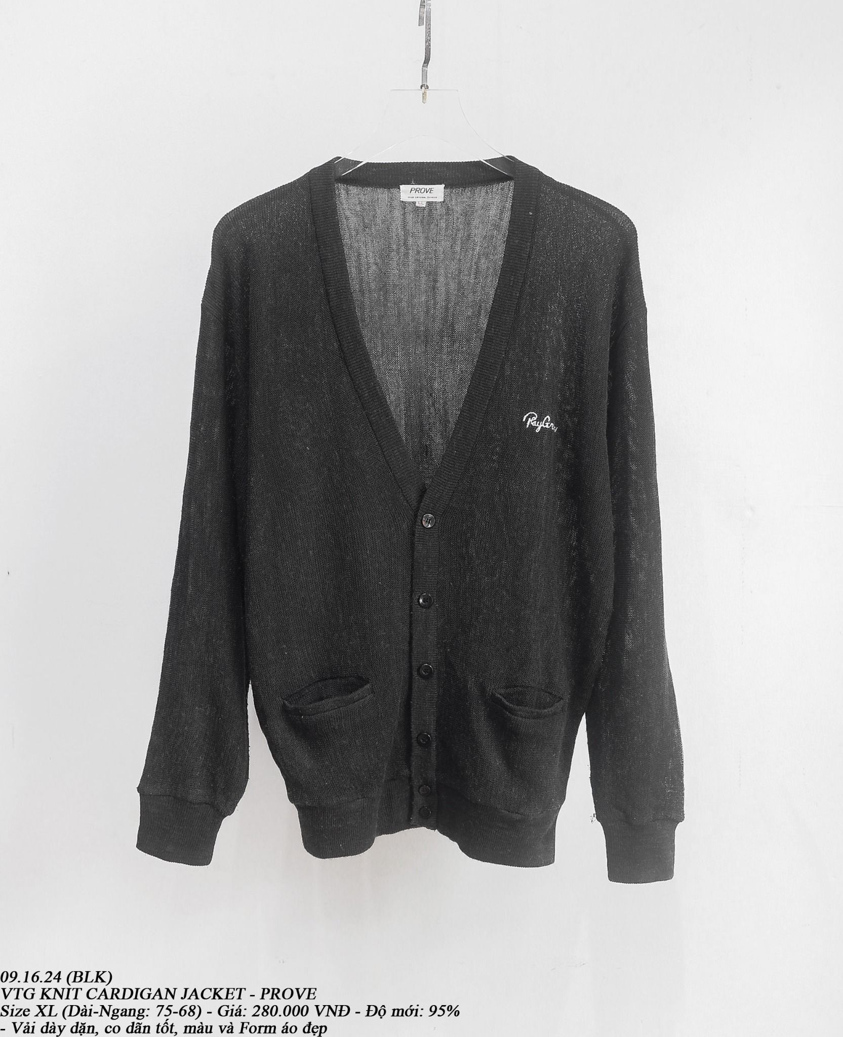 09.16.24 - VTG KNIT CARDIGAN JACKET - PROVE