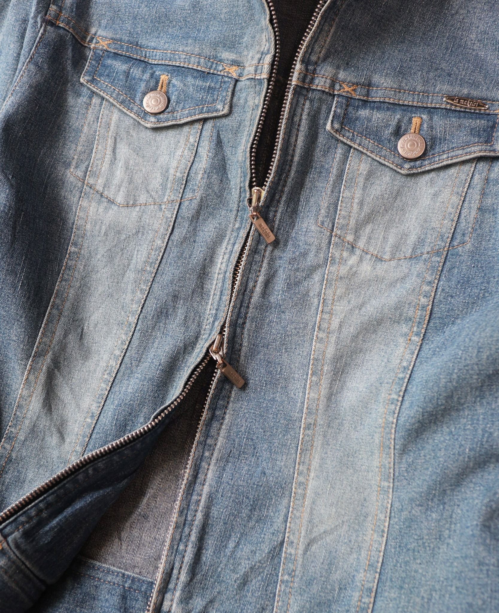 10.29.23 - VTG CROPPED DENIM JACKET - LE MAKELET