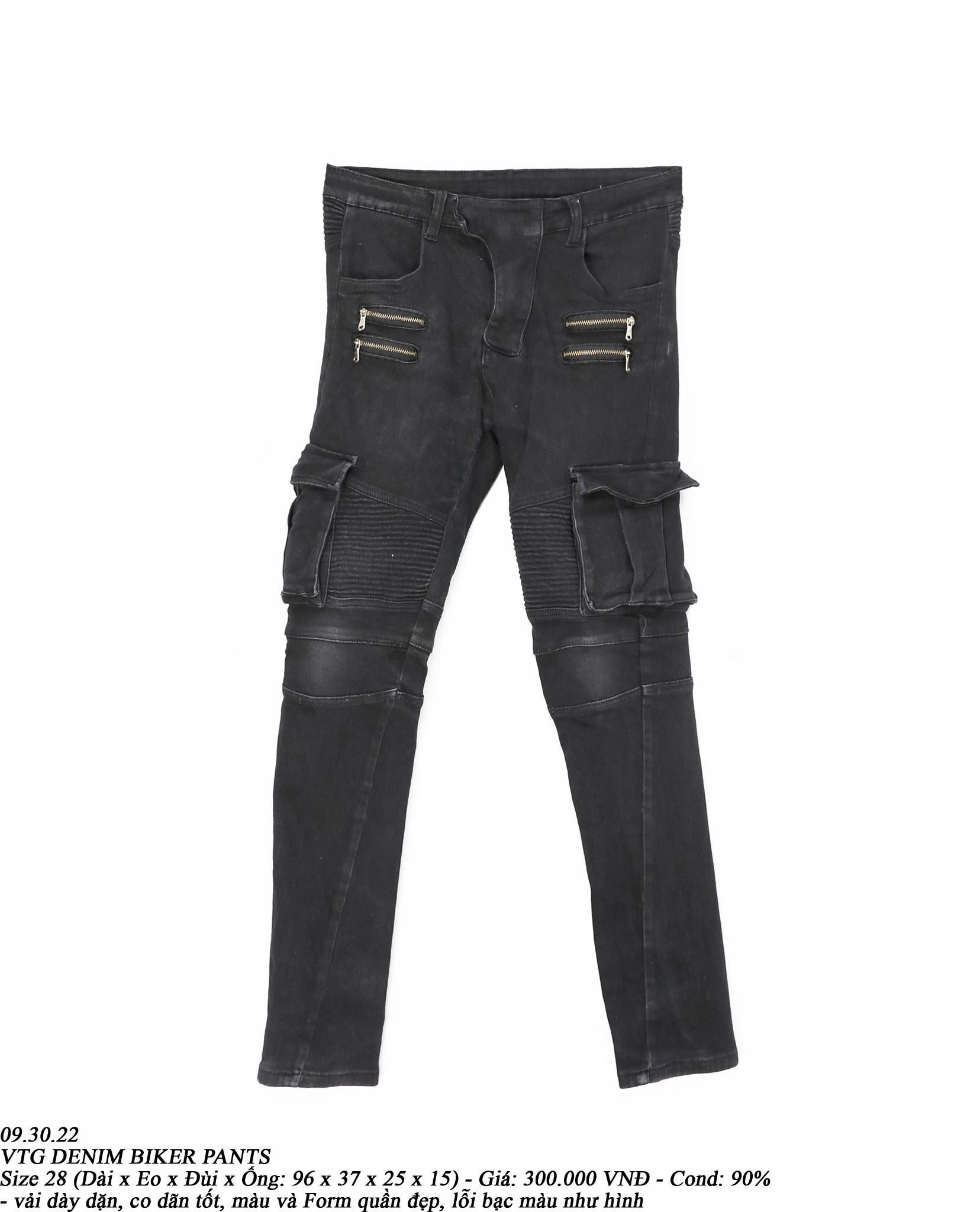09.30.22 - VTG DENIM BIKER PANTS