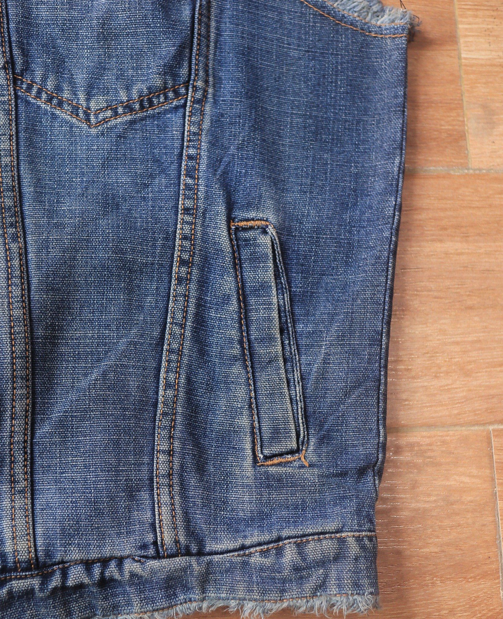 09.22.24 - VTG DENIM VEST JACKET - FADED GLORY