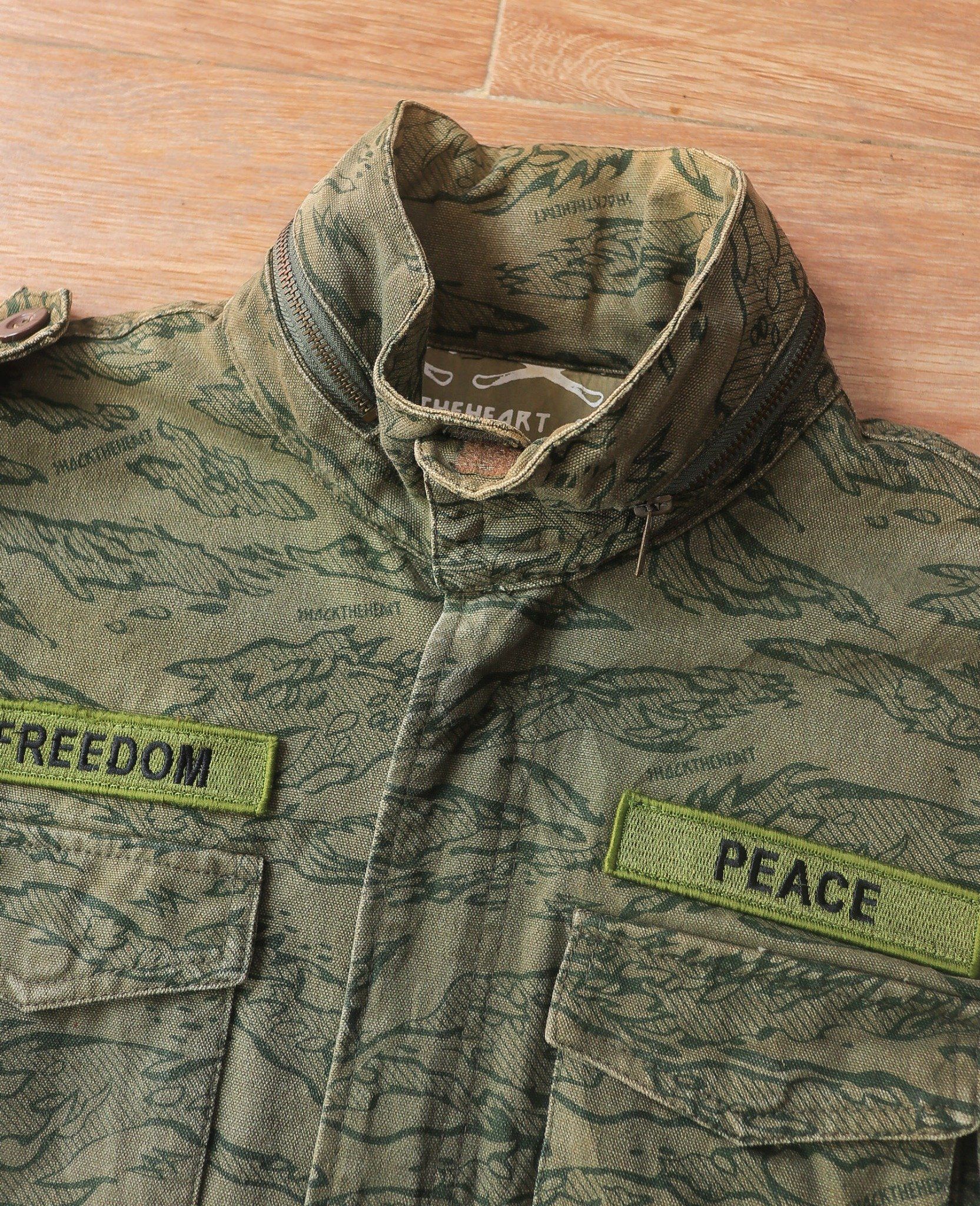 09.22.24 - VTG MILITARY FIELD DENIM JACKET - SHOCKTHEHEART