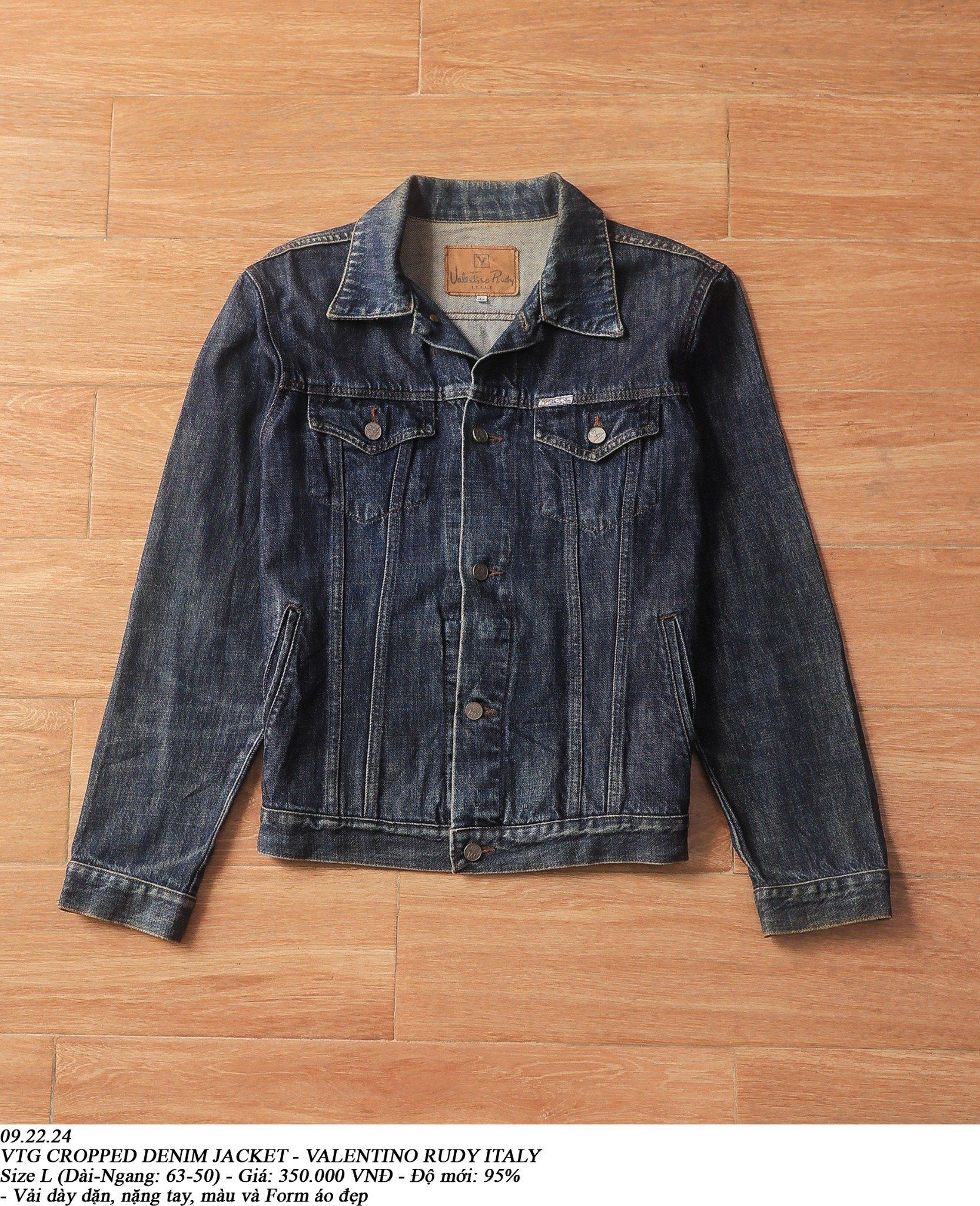 08.11.24 - VTG CROPPED DENIM JACKET - VALENTINO RUDY ITALY