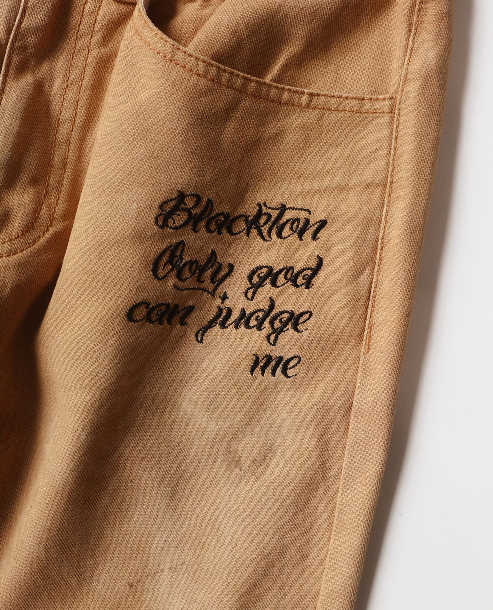 06.14.23 - VTG DIRTY WASH DENIM PANTS - BLACKTON