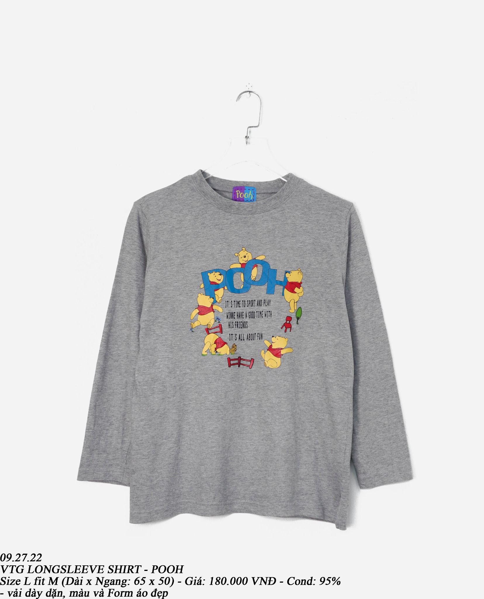 09.27.22 - VTG LONGSLEEVE SHIRT - POOH