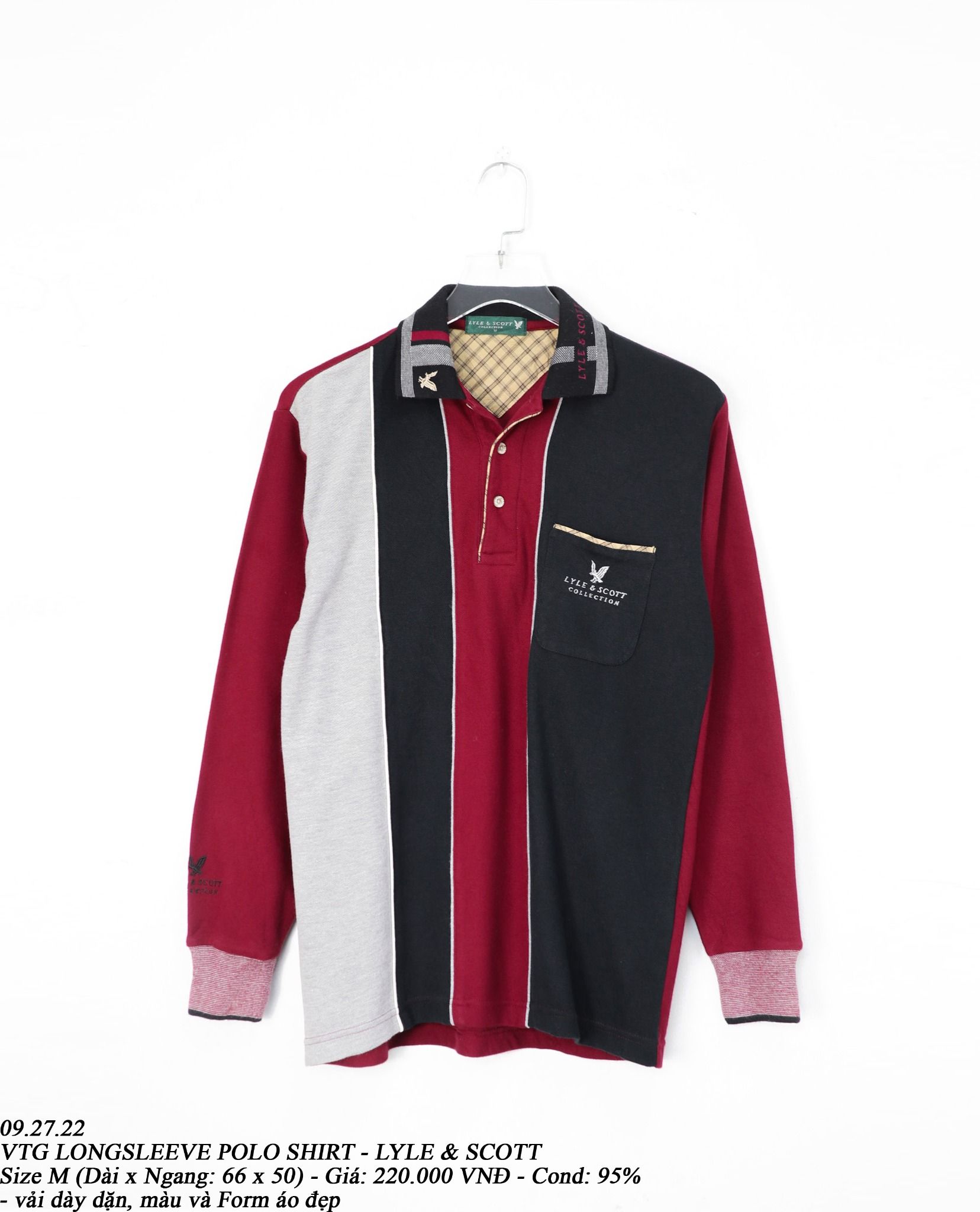 09.27.22 - VTG LONGSLEEVE POLO SHIRT - LYLE & SCOTT