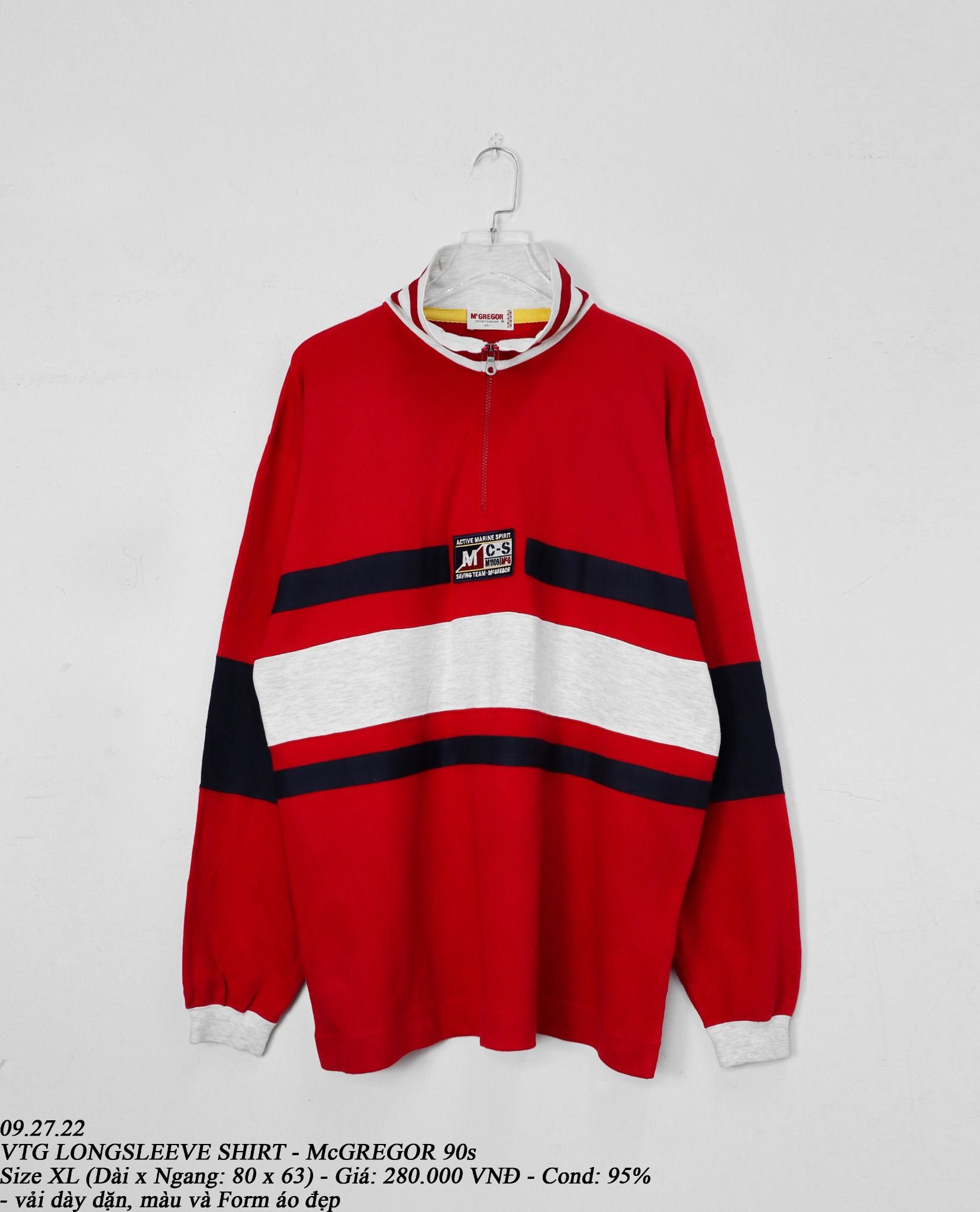 09.27.22 - VTG LONGSLEEVE SHIRT - McGREGOR 90s