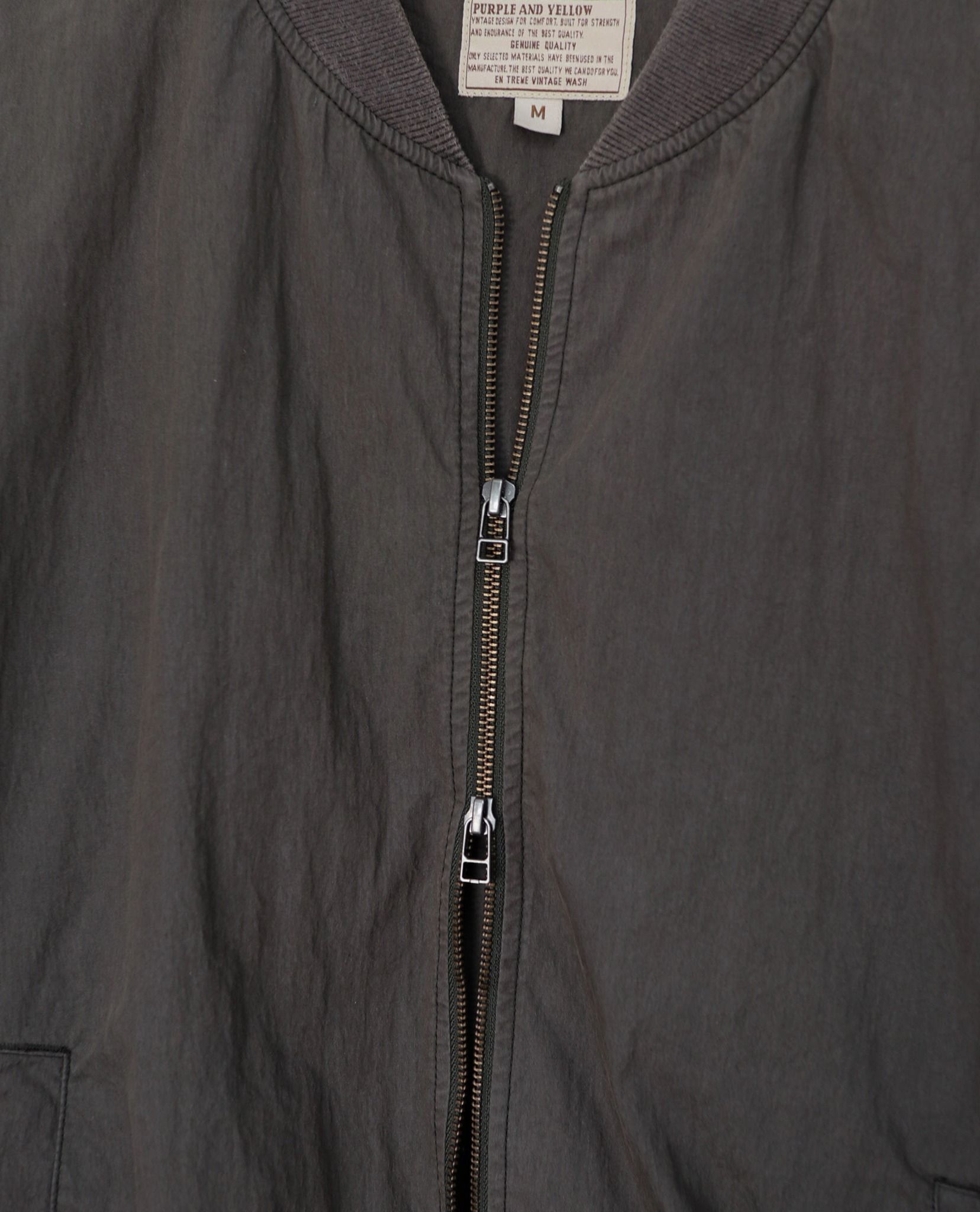 10.09.22 - VTG WASHED NYLON BOMBER JACKET - PURPLE & YELLOW